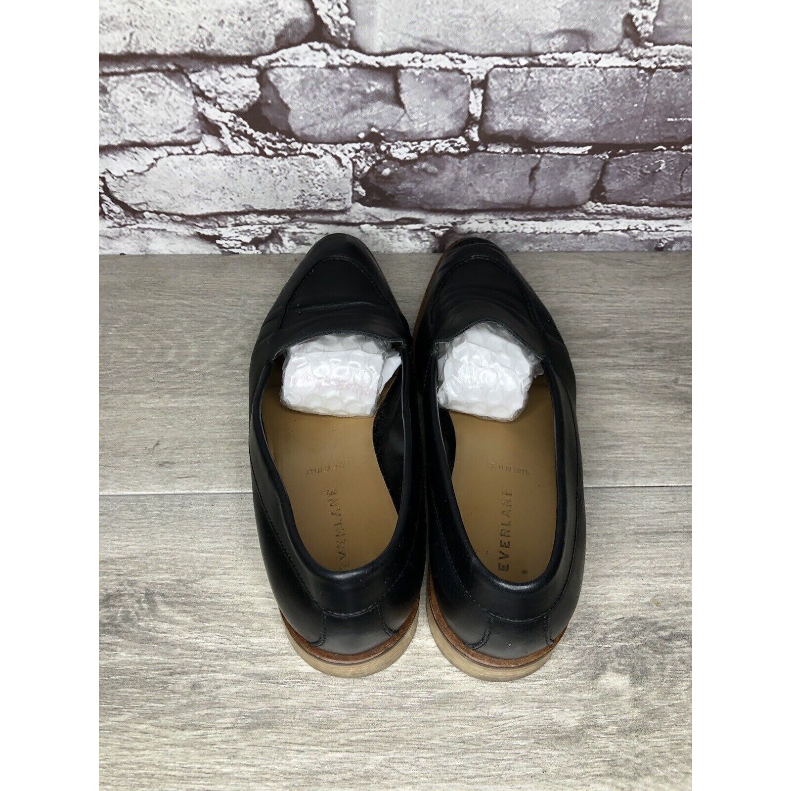 Everlane Everlane The Modern Black Leather Slip On Pointed Toe Loafer Size US 10 / IT 40 - 5 Thumbnail