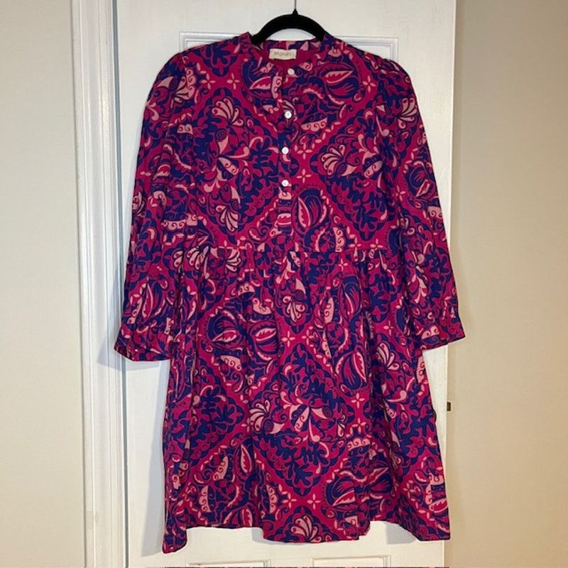 Banjanan Banjanan Pink Floral Dress Size Medium Size M / US 6-8 / IT 42-44 - 3 Thumbnail