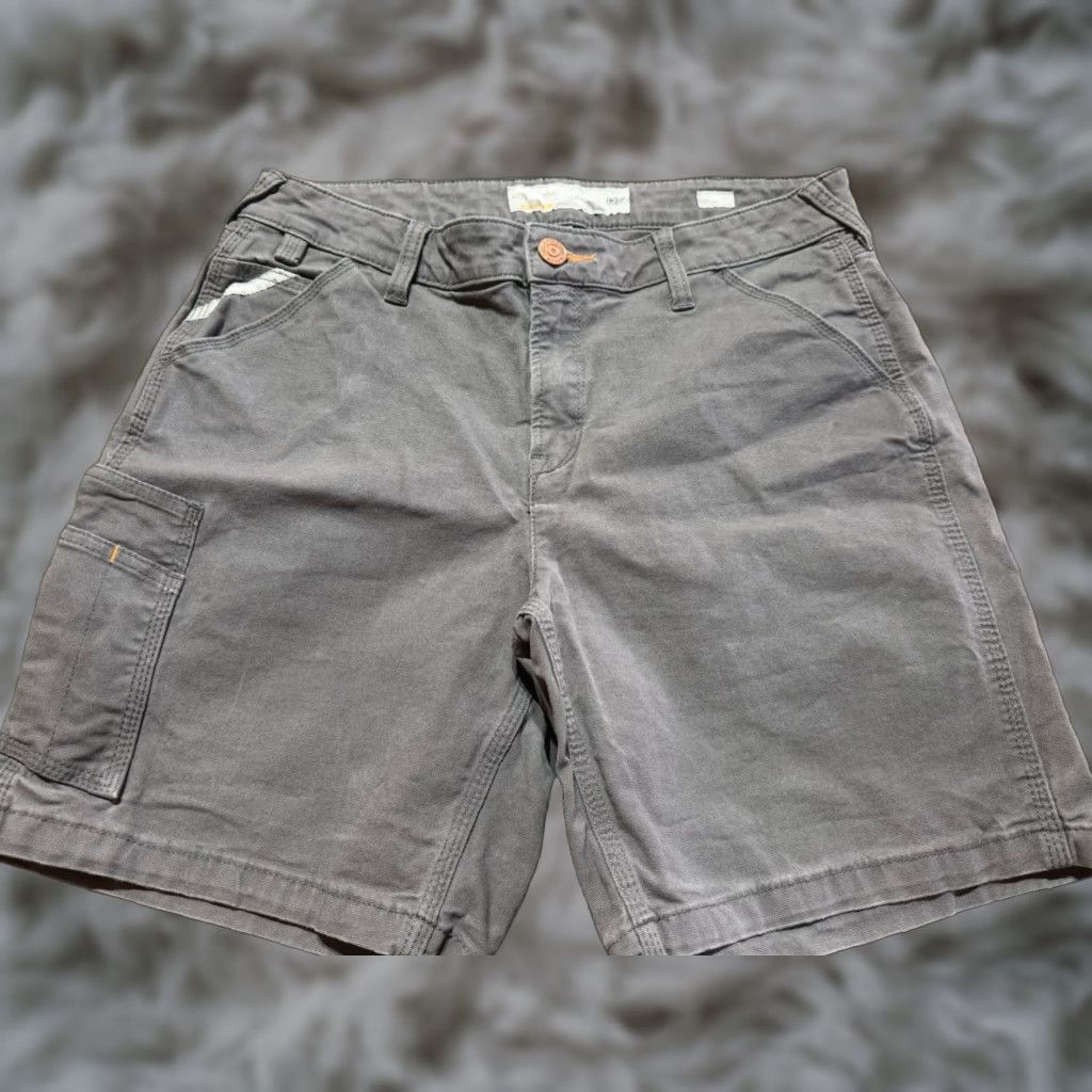 Ariat Ariat Rebar Mens Shorts Size 30 Gray Cargo Inseam 8" Tough Canvas Size US 30 / EU 46 - 1 Thumbnail