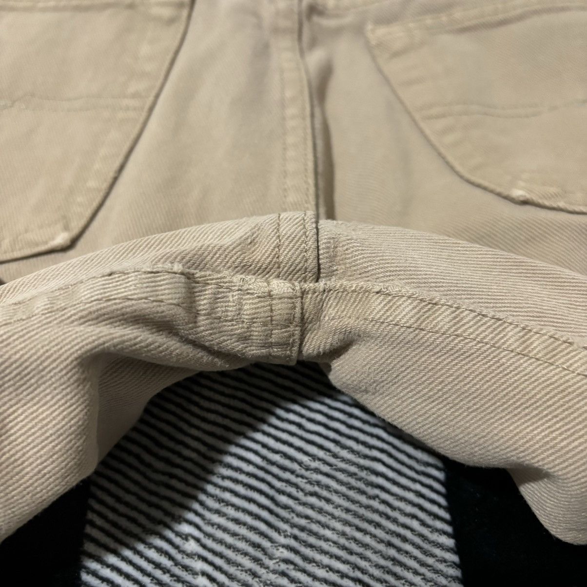 Vintage Vintage 1990s Beige Denim Jeans Size US 32 / EU 48 - 9 Thumbnail