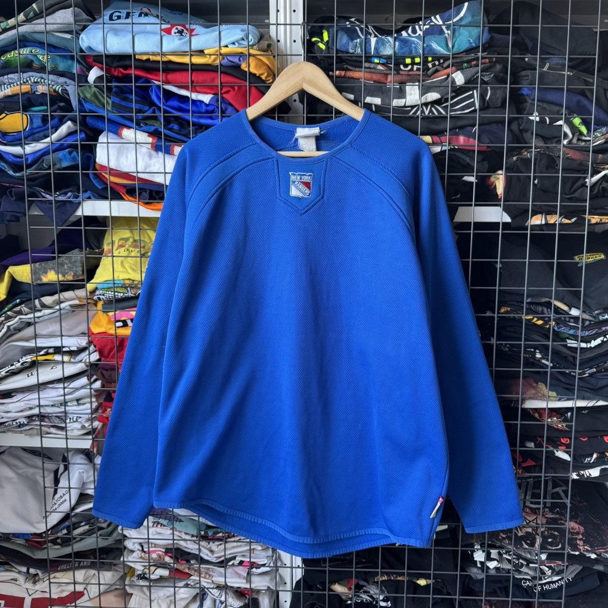 Majestic × NHL × Vintage Majestic New York Rangers Vintage NHL Jersey Size US XL / EU 56 / 4 - 1 Thumbnail
