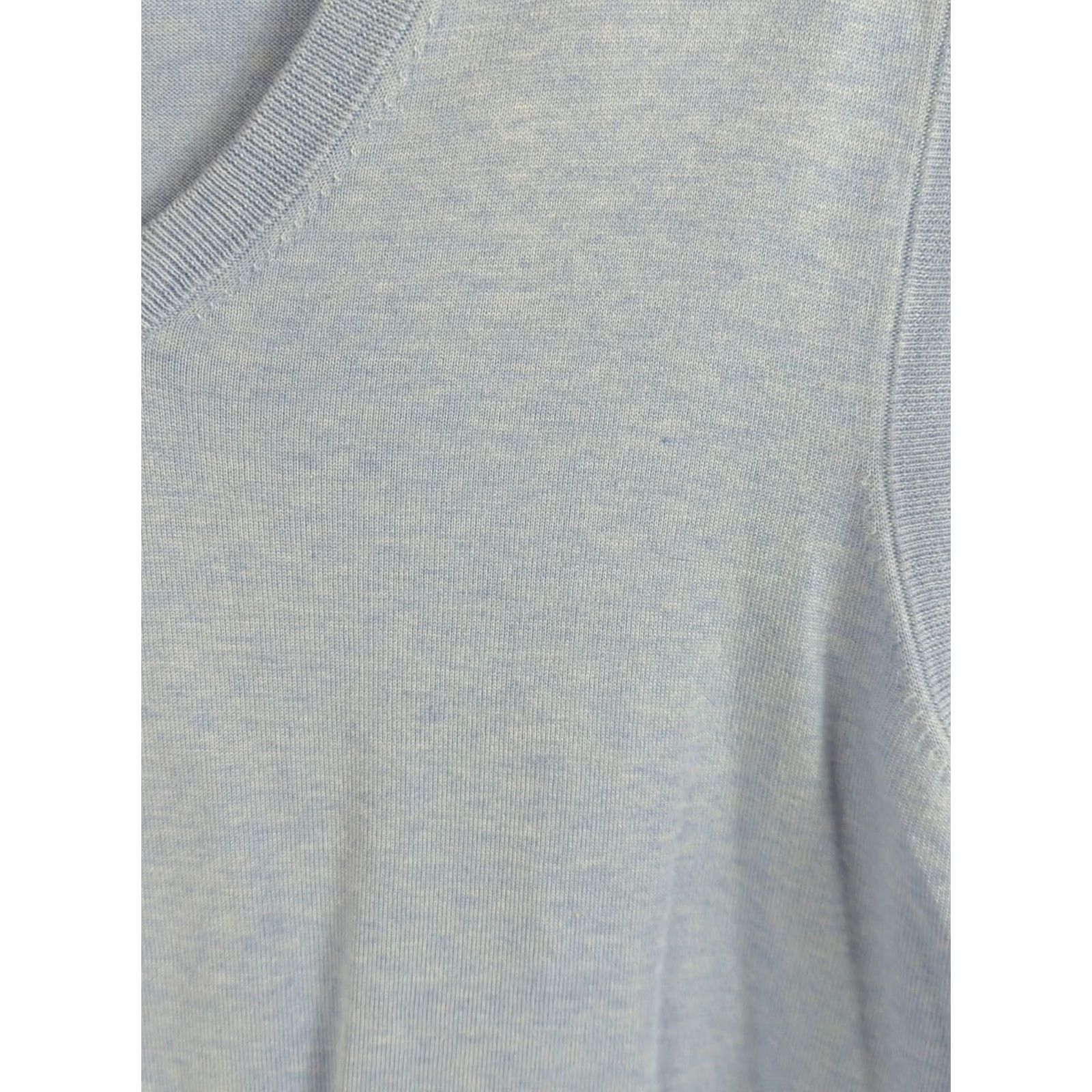 Brooks Brothers Brooks Brothers Sweater Vest Mens Large Light Blue V Neck Supima Cotton Pullover Knit Slim/Regular? Size US L / EU 52-54 / 3 - 2 Thumbnail
