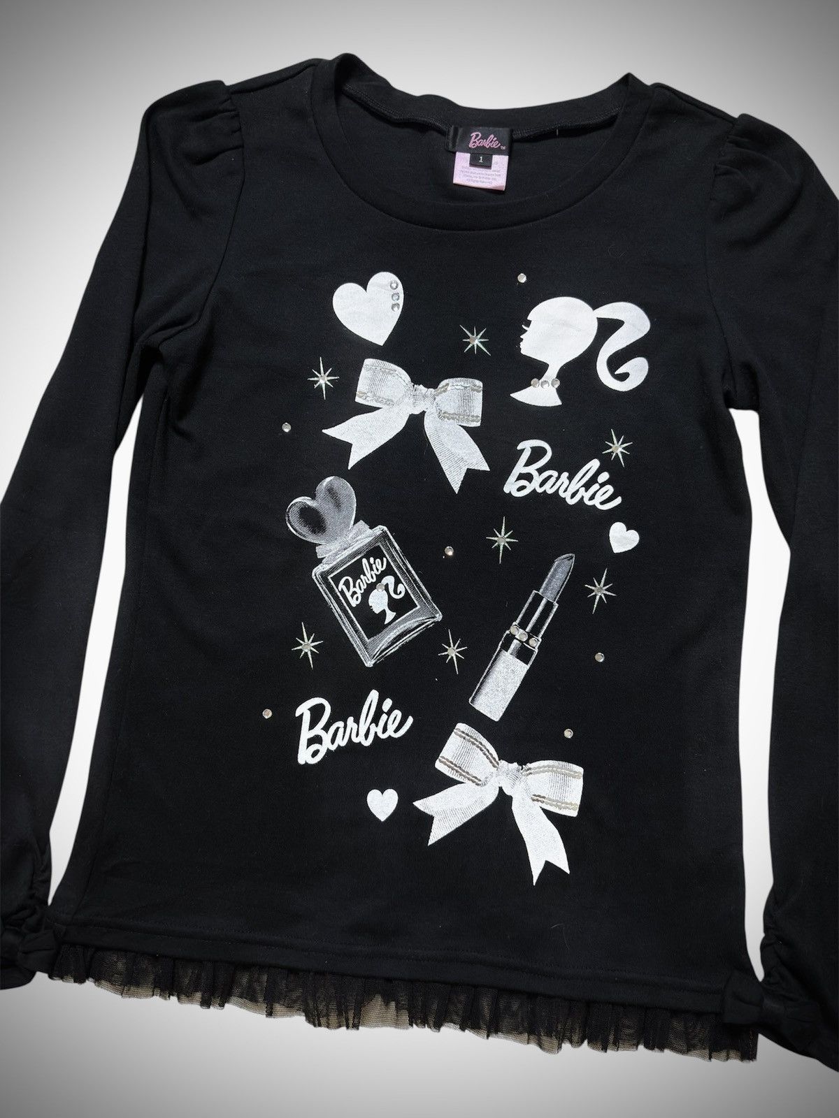 Japanese Brand 2000’s Barbie - Long Sleeve T-Shirts Size S / US 4 / IT 40 - 2 Thumbnail