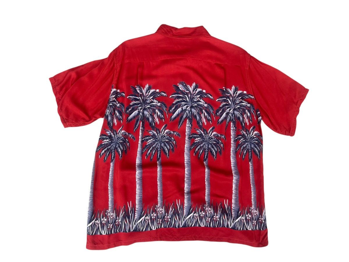 Aloha McCoy Sportswear Palm Trees 100% Rayon Hawaiian Shirt