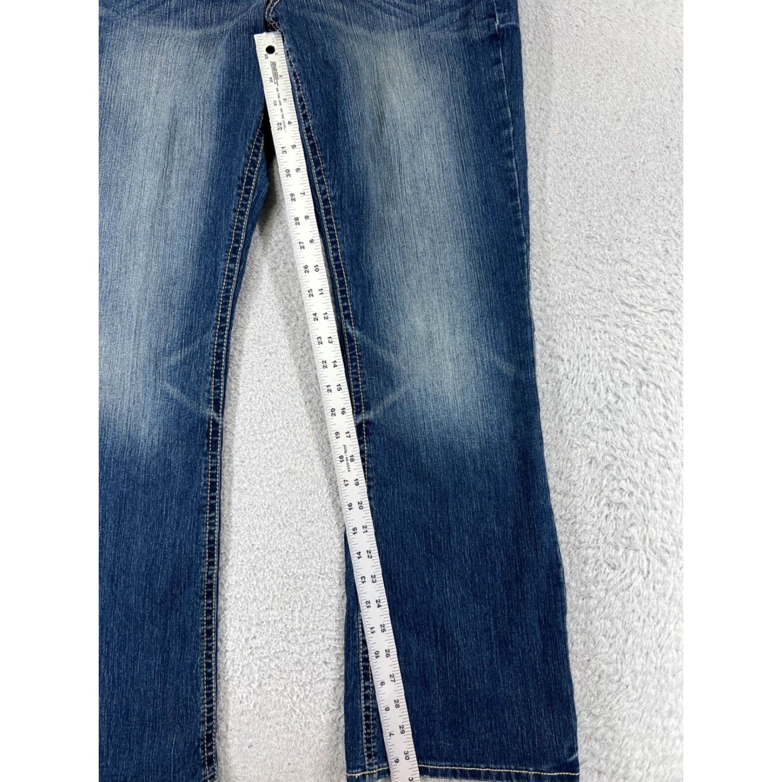 Vintage Maurices Jeans Women 7 Blue Denim Boot Cut Mid Rise Embellished 28x31 Size 28" / US 6 / IT 42 - 7 Thumbnail