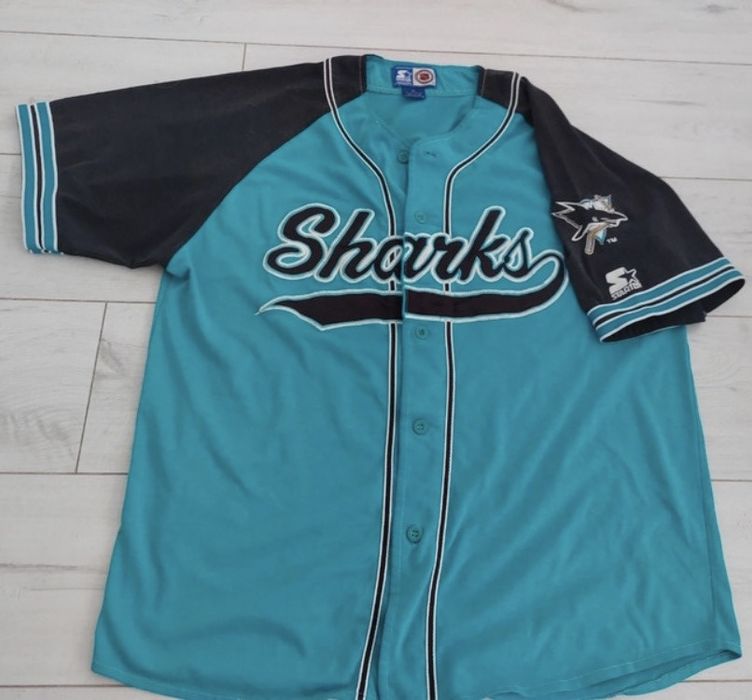 90's San Jose Sharks Starter Heavyweight NHL Jacket Size Medium