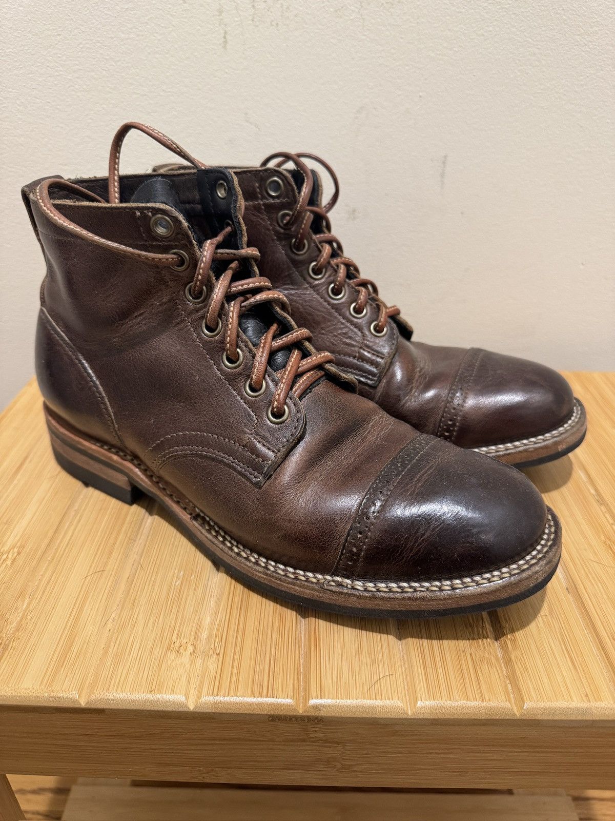 Viberg Viberg 2030 Service Boot Horween Rowdy Dachshund 6E Size US 6 / EU 39 - 4 Thumbnail