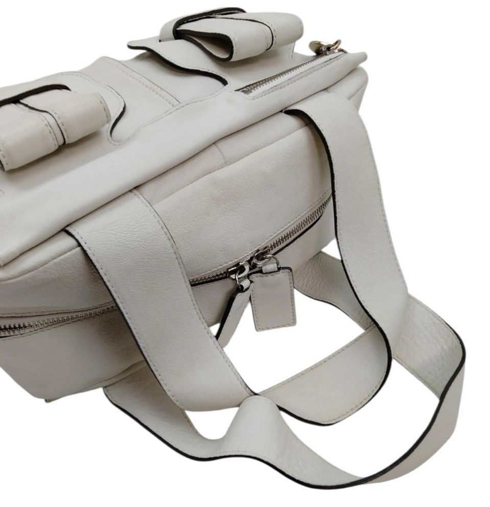 Chloe Chloé Made in‎ Italy White Leather Duffel Satchel Bag Size ONE SIZE - 4 Thumbnail
