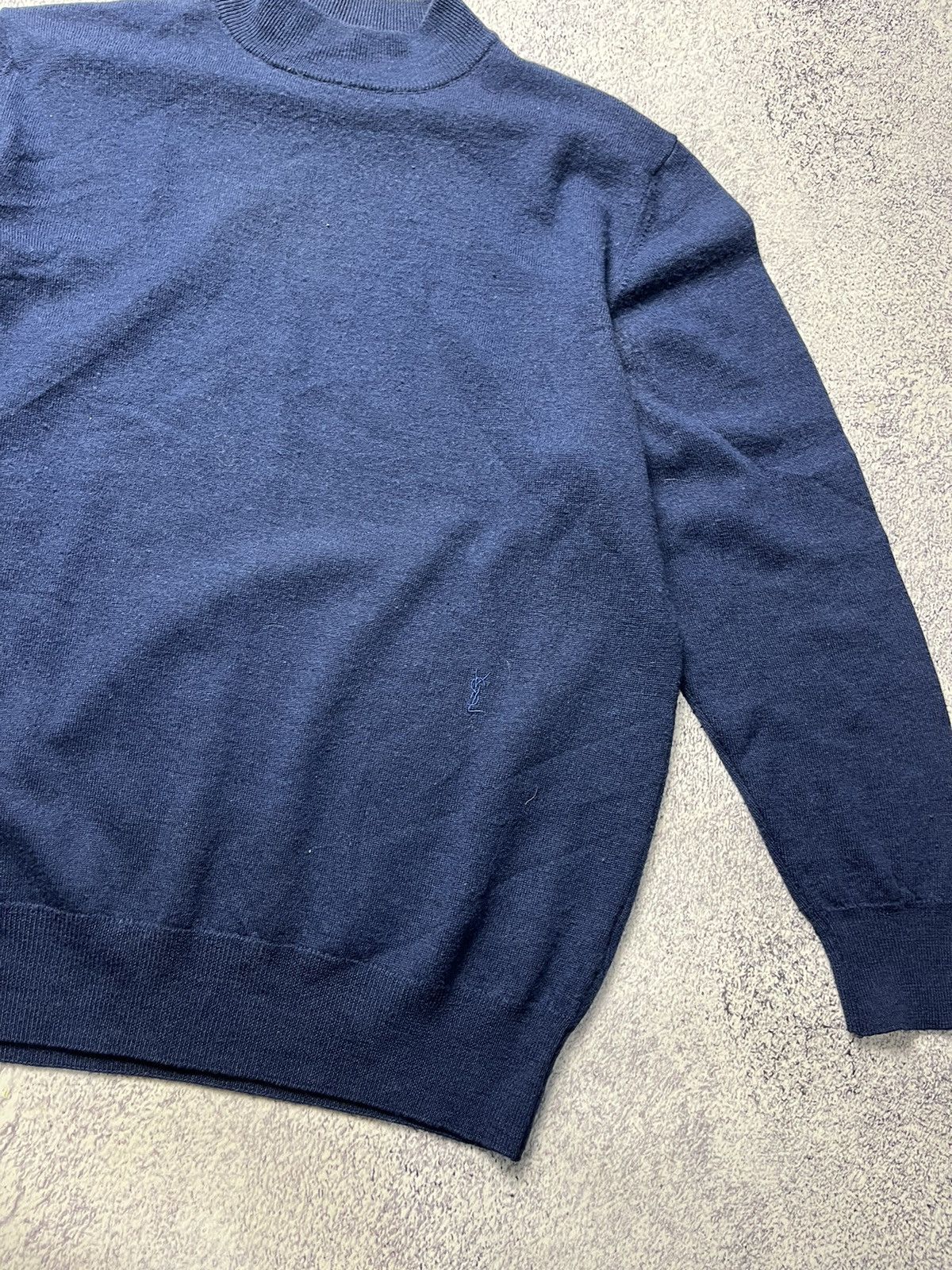 Vintage Vintage Yves Saint Laurent Knit Sweater YSL Logo Luxury 90s Size US M / EU 48-50 / 2 - 5 Thumbnail