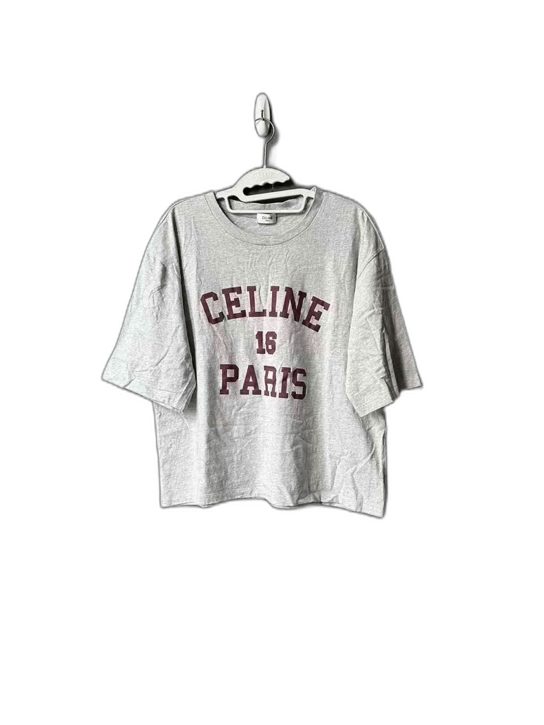 Celine Celine Paris Gray Short Sleeve T-Shirt Size M / US 6-8 / IT 42-44 - 1 Thumbnail