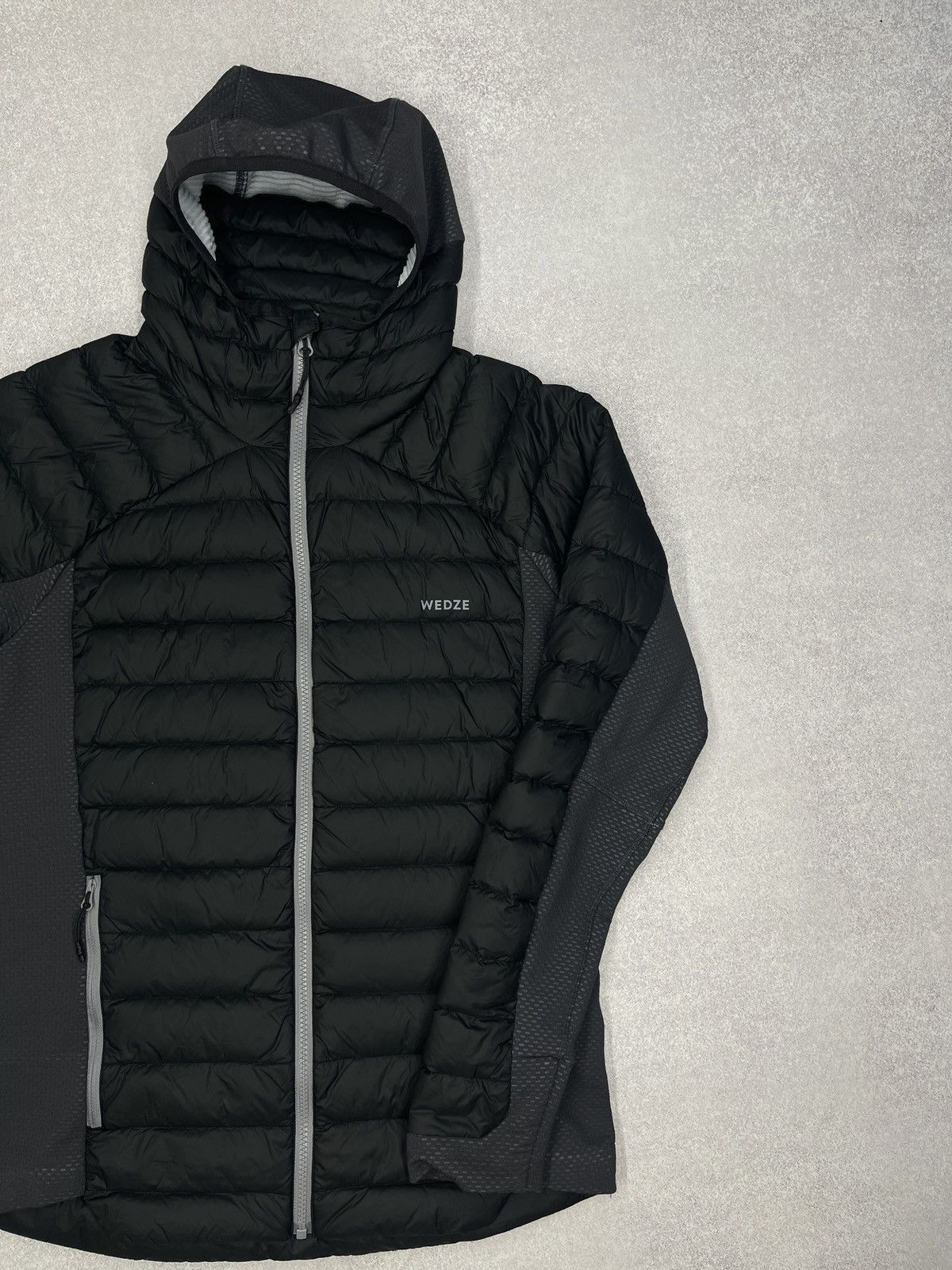 Other Mens Wedze Decathlon Down Jacket Black/Grey Outdoor Gorpcore Size US S / EU 44-46 / 1 - 3 Thumbnail