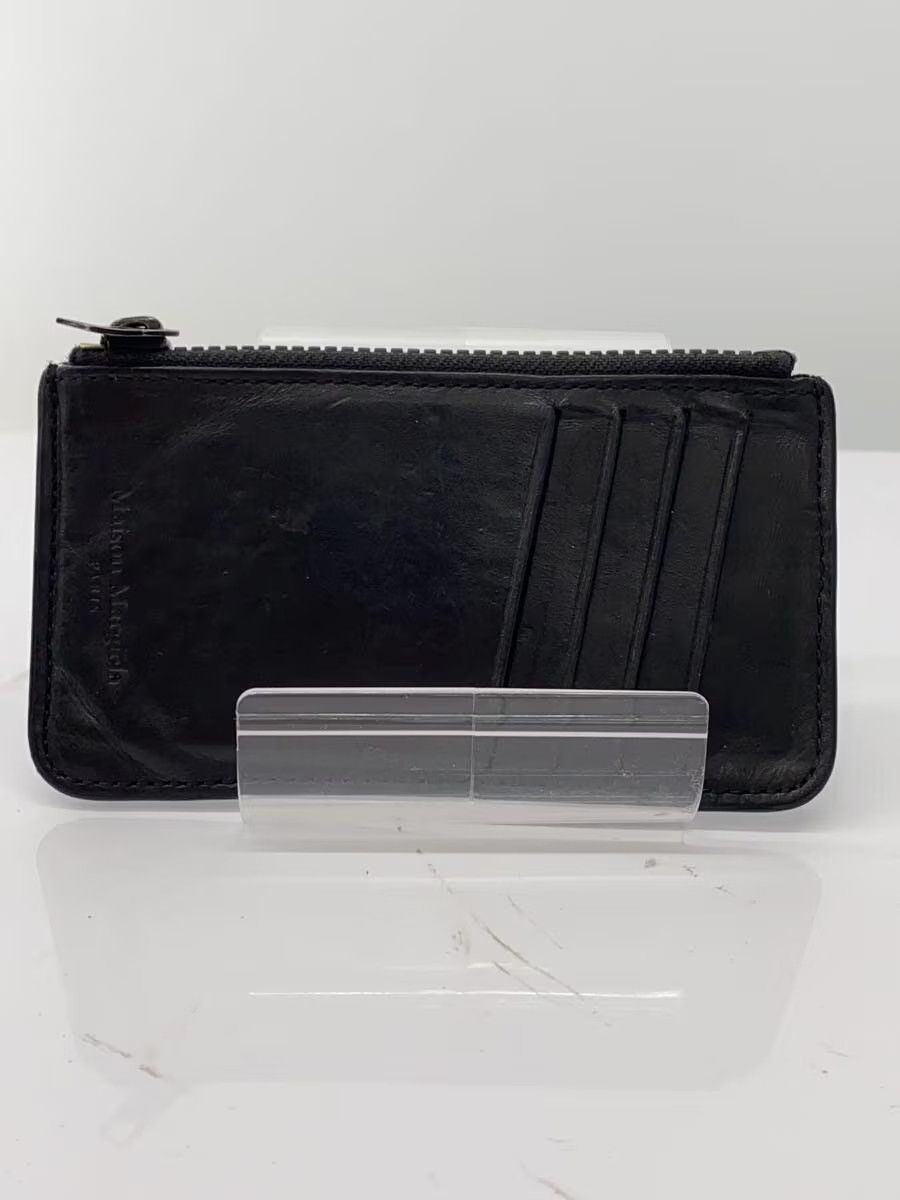 Maison Margiela Stitch Zip Leather Card Holder Wallet Size ONE SIZE - 2 Thumbnail