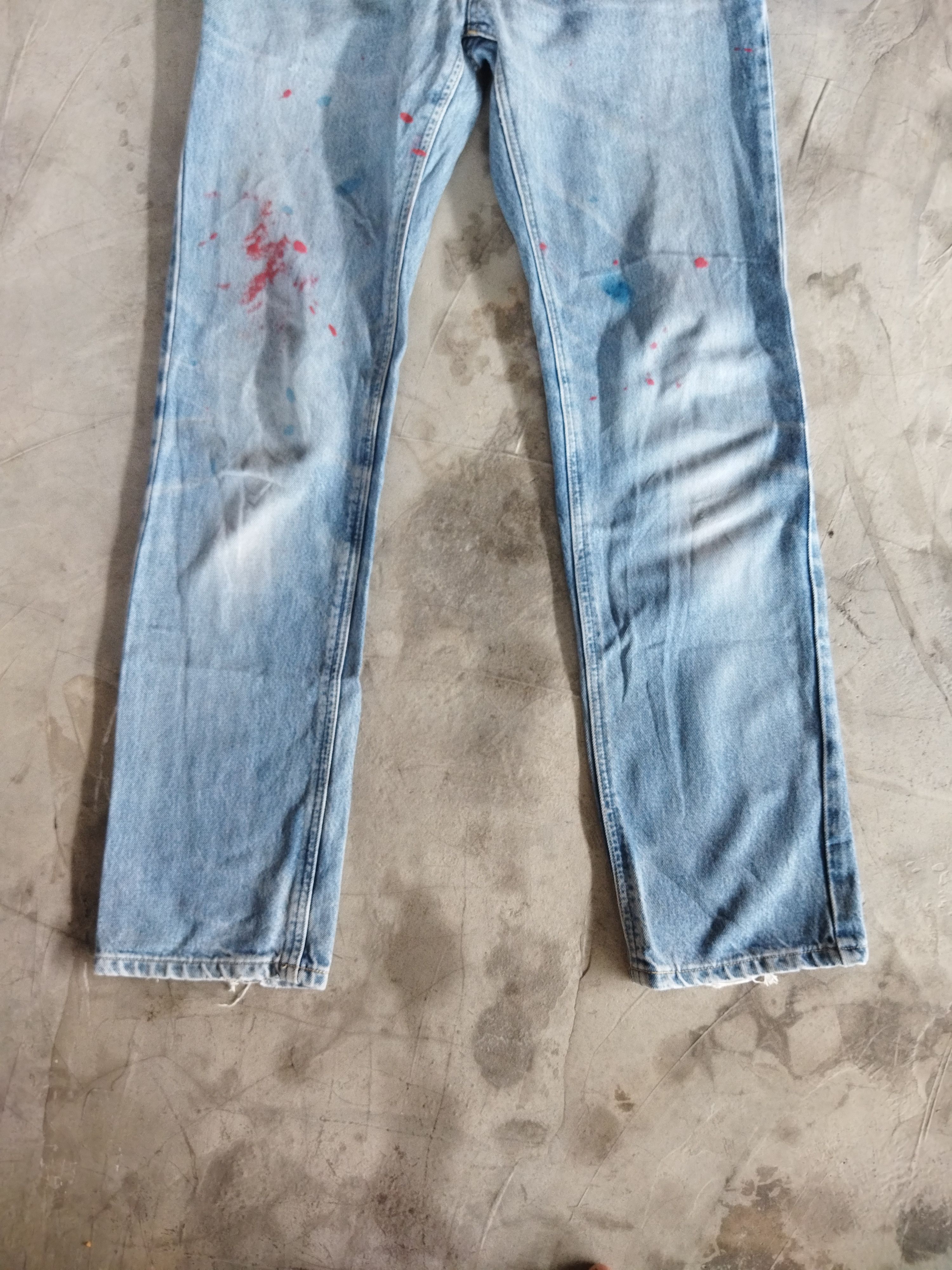 Lee × Vintage VINTAGE LEE RIDERS FADED BLUE JEANS PANTS Size US 31 - 3 Thumbnail