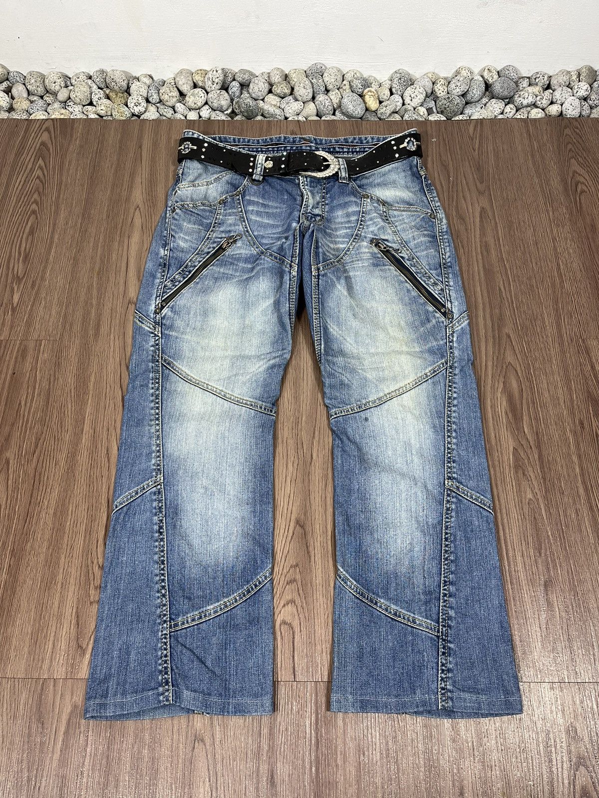 Japanese Brand × Nicole Club Nicole Club For Men Patchwork Jeans Size US 33 - 5 Thumbnail