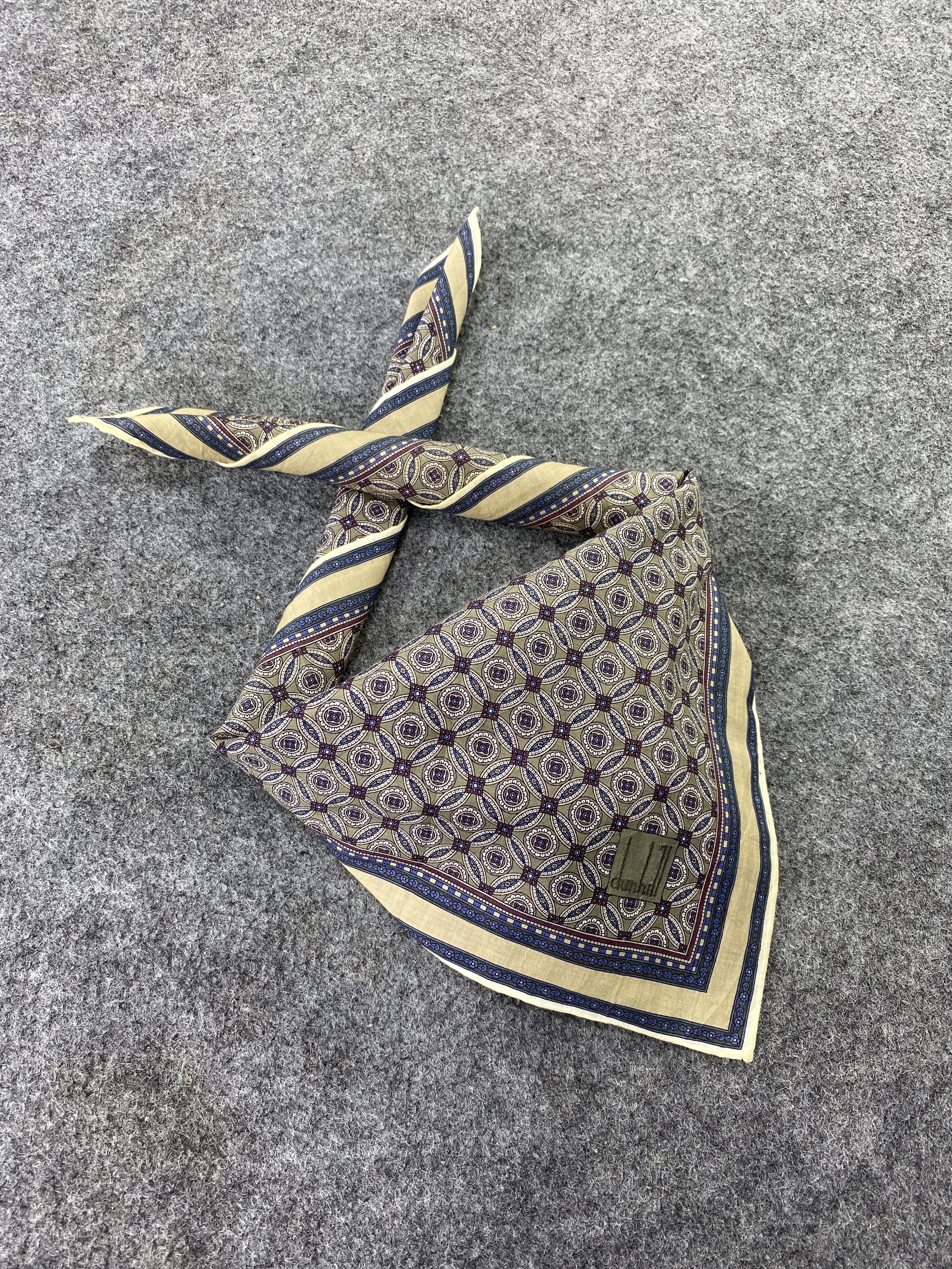Alfred Dunhill × Vintage Alfred Dunhill Handkerchief / Bandana / Neckerchief-B176 Size ONE SIZE - 1 Thumbnail