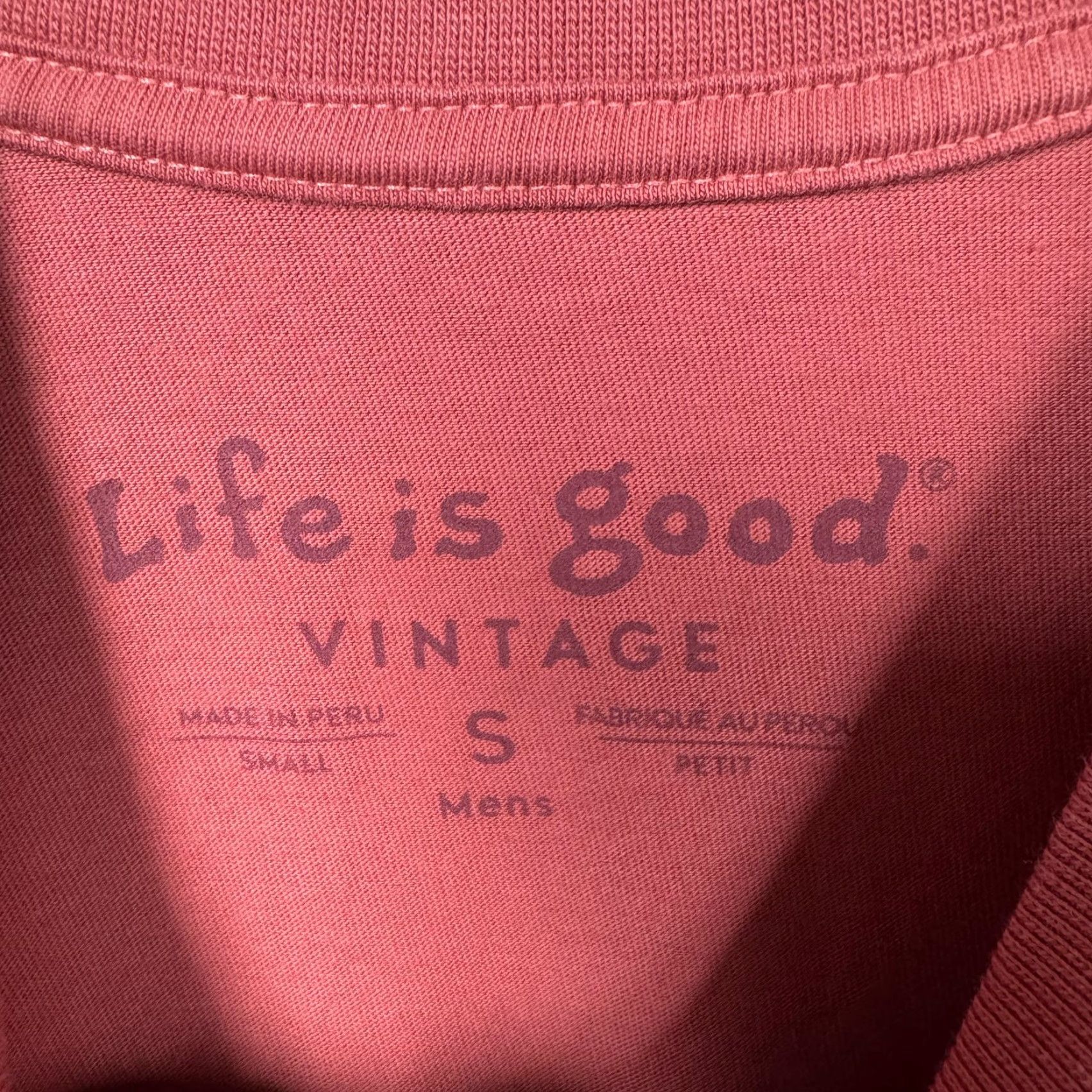 Life is Good Life is Good Shirt Mens Small Red Social Distancing Fishing Funny Graphic Tee Size US S / EU 44-46 / 1 - 4 Thumbnail