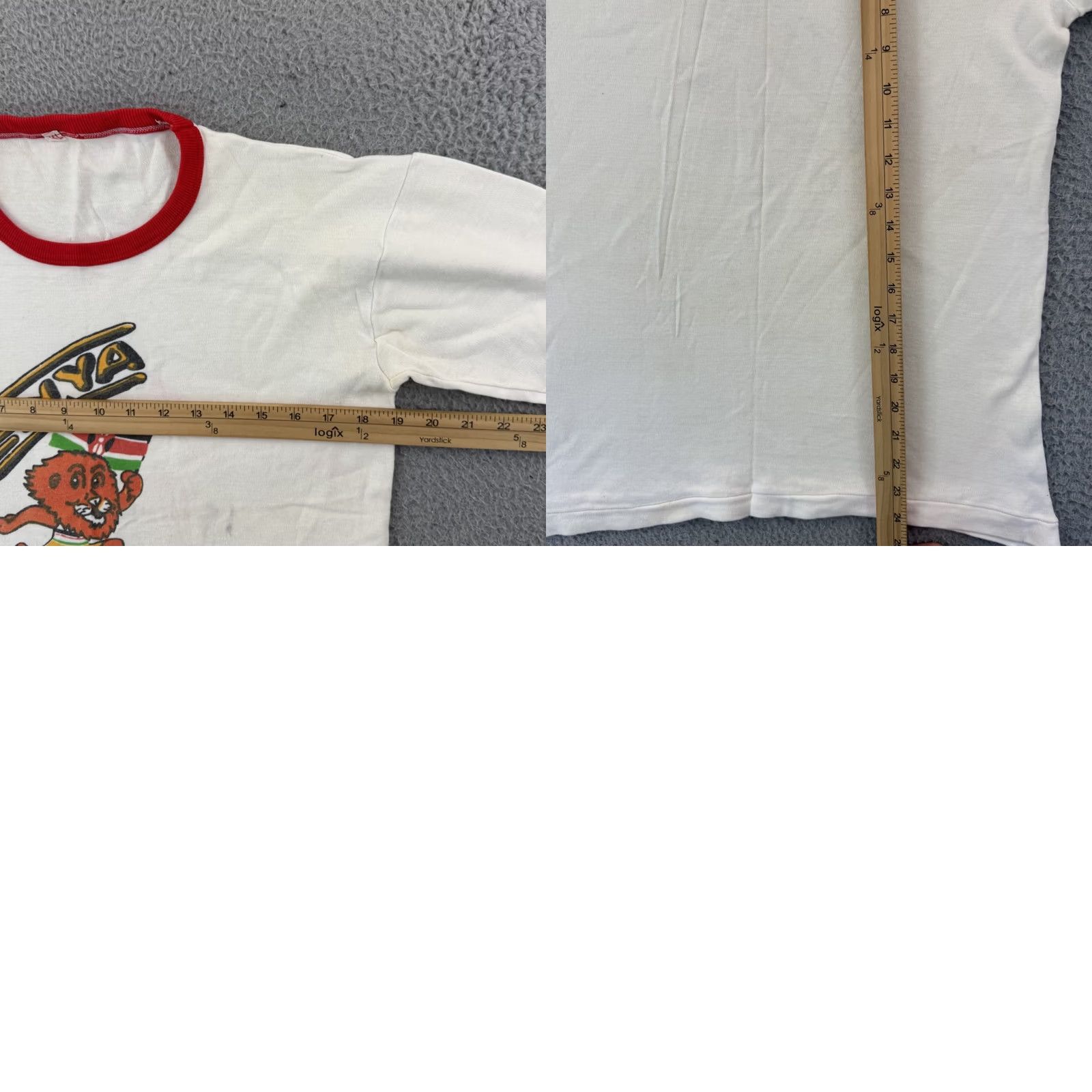 Vintage VINTAGE Olympics Shirt Mens Medium White Nike Logo 80s Retro USA 1984 Los Angeles Sports Graphic Print T-Shirt Size US M / EU 48-50 / 2 - 8 Thumbnail