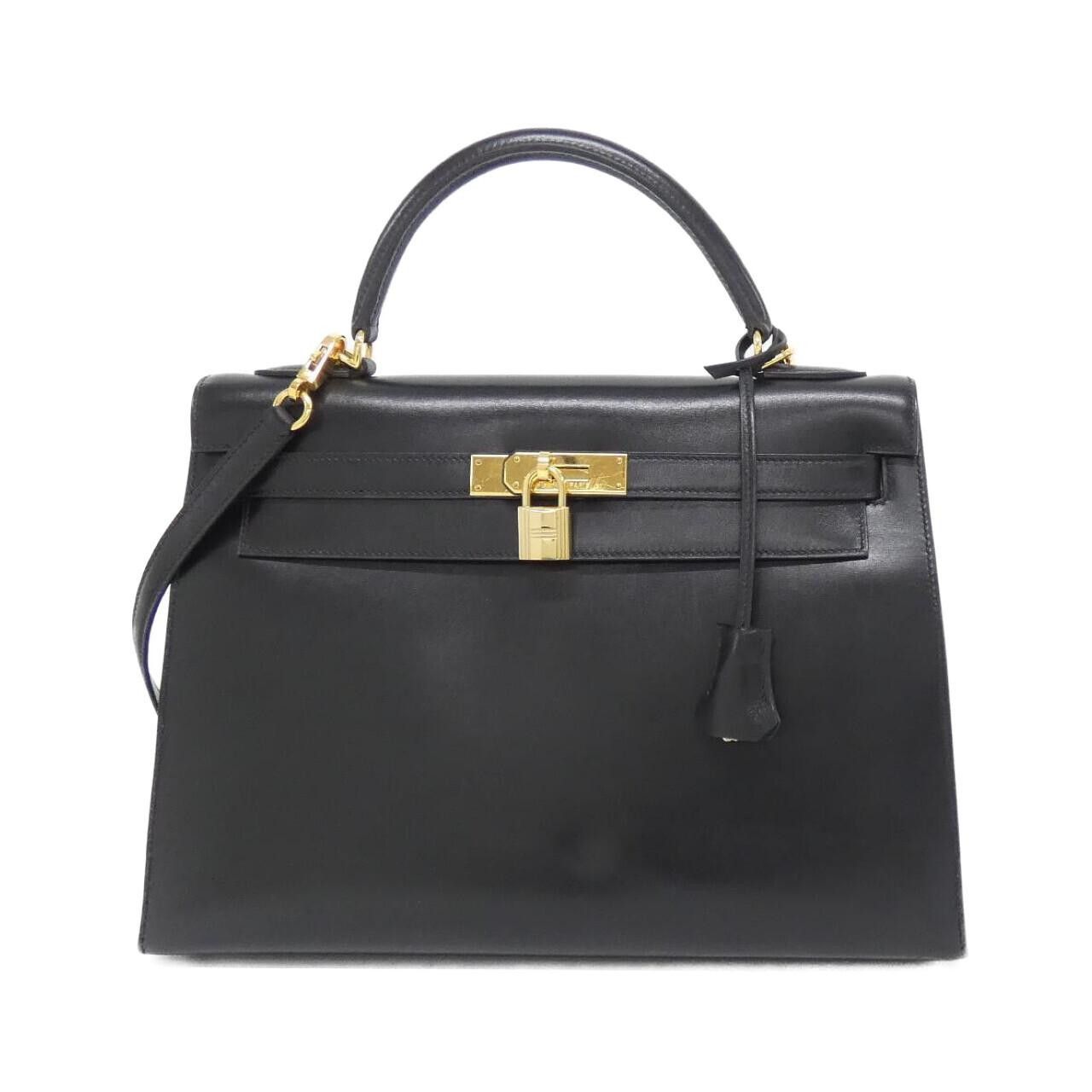 Hermes Hermes Hermes Kelly32 Box Calf Leather Handbag F DUTY FREE for USA Size ONE SIZE - 1 Thumbnail
