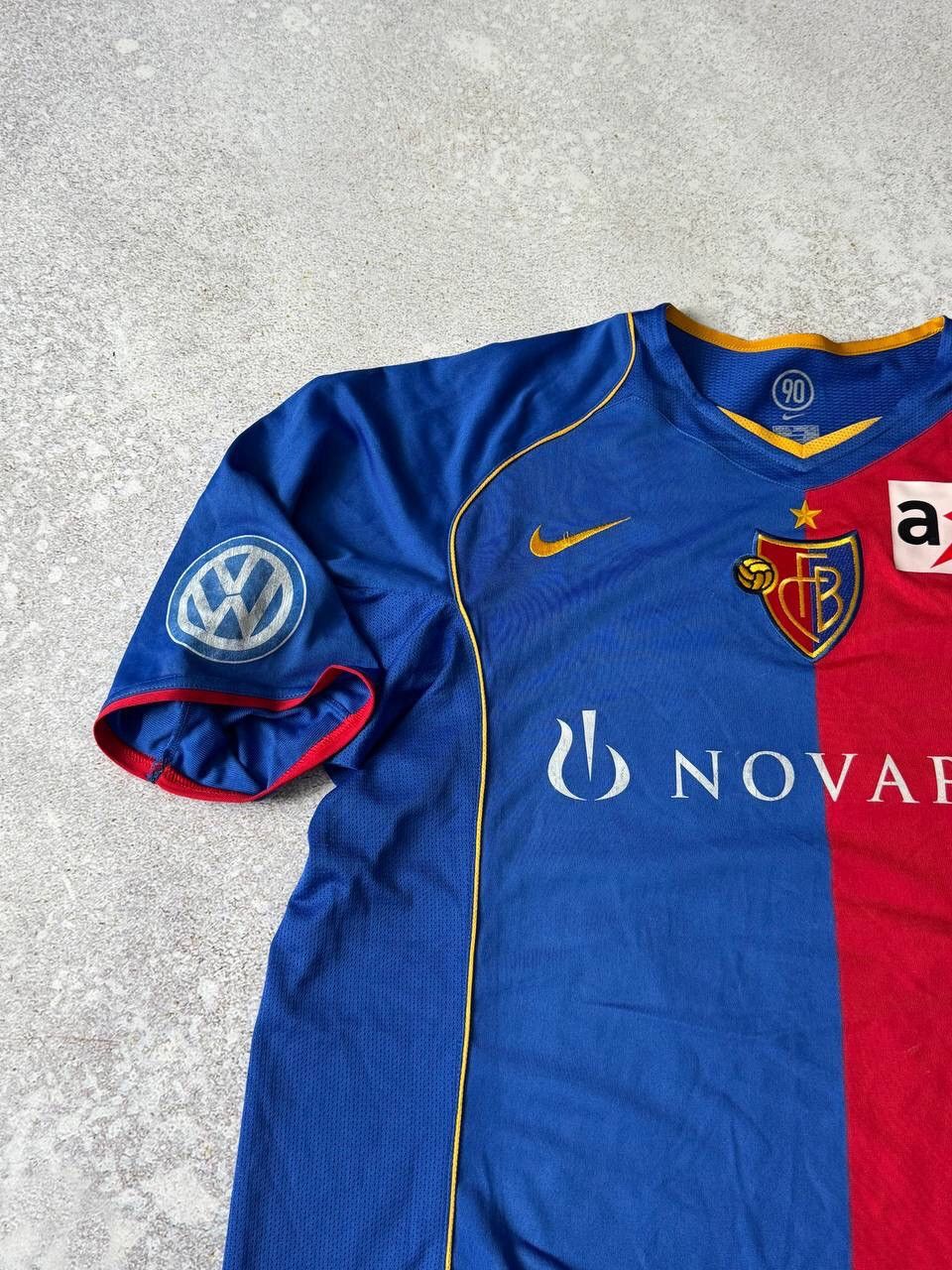 Nike × Vintage Vintage Nike F.C Basel Soccer Jersey T-shirt Big Logo Y2K Size US XL / EU 56 / 4 - 3 Thumbnail