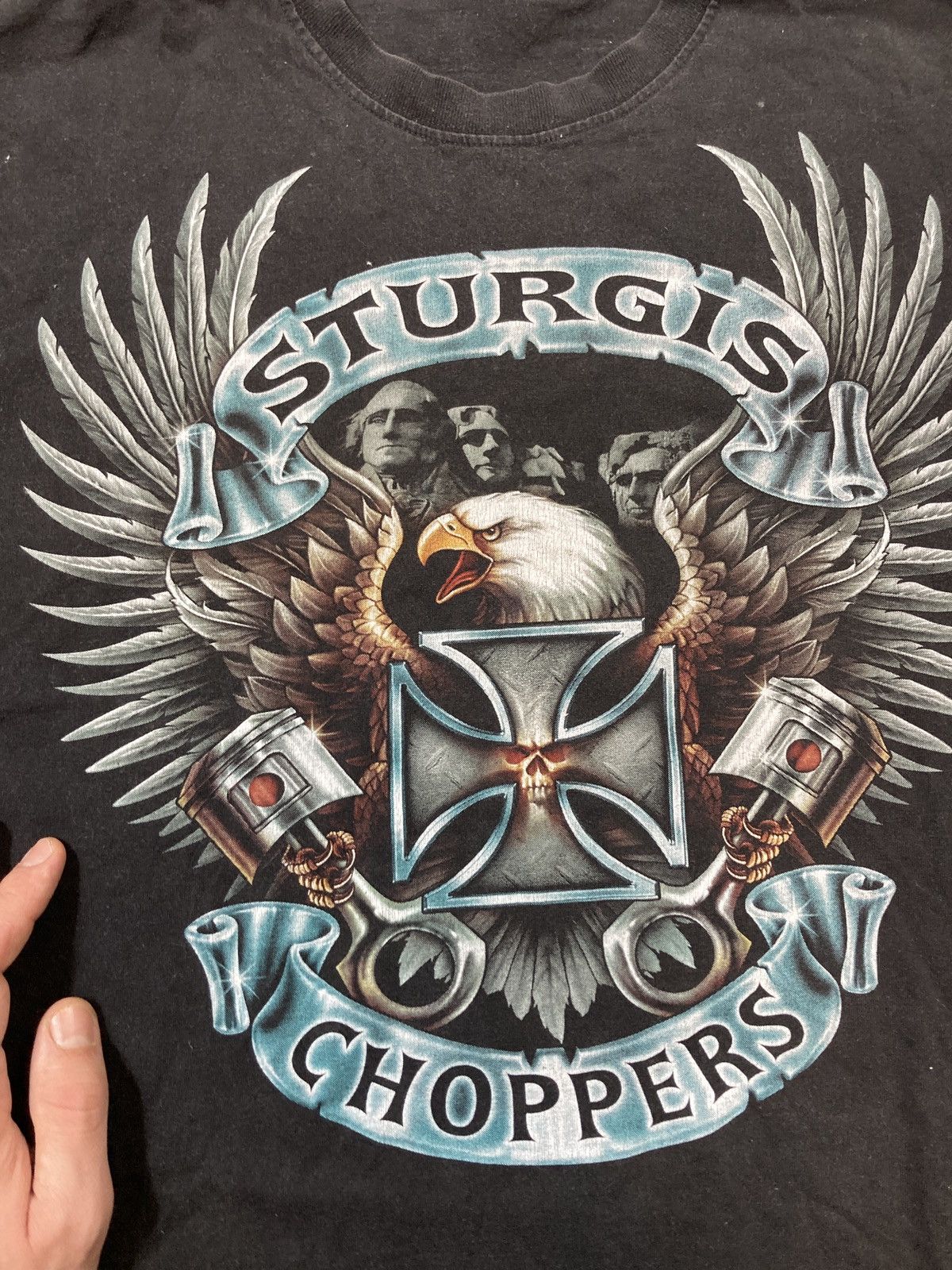 Harley Davidson × Vintage × West Coast Choppers Sturgis choppers vintage t-shirt man l Size US L / EU 52-54 / 3 - 3 Thumbnail