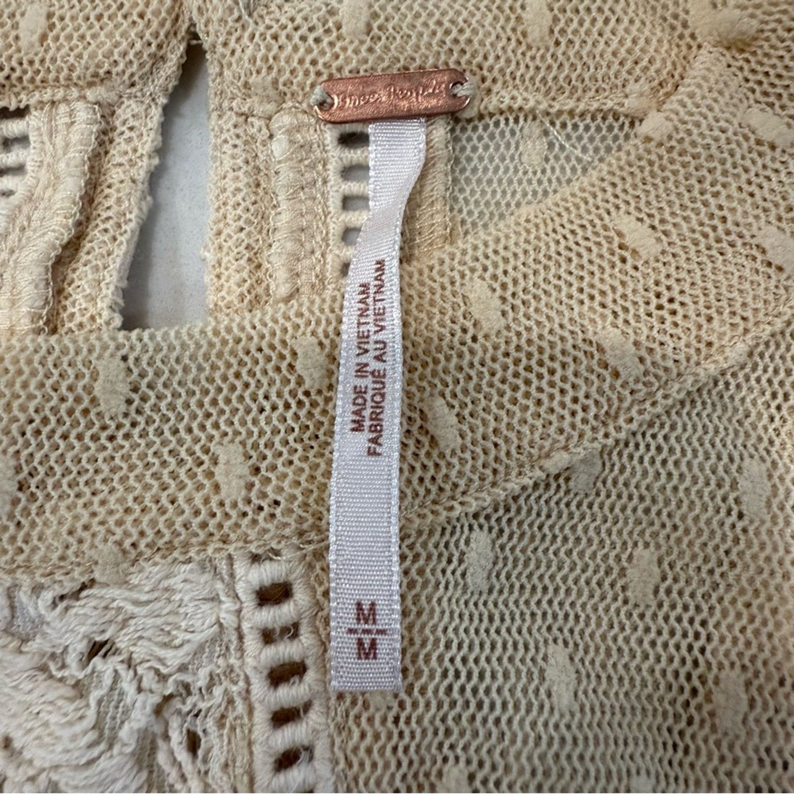 Free People Free People Modern Lace Mesh Maisie Tunic Sleeveless Top Size M / US 6-8 / IT 42-44 - 5 Thumbnail