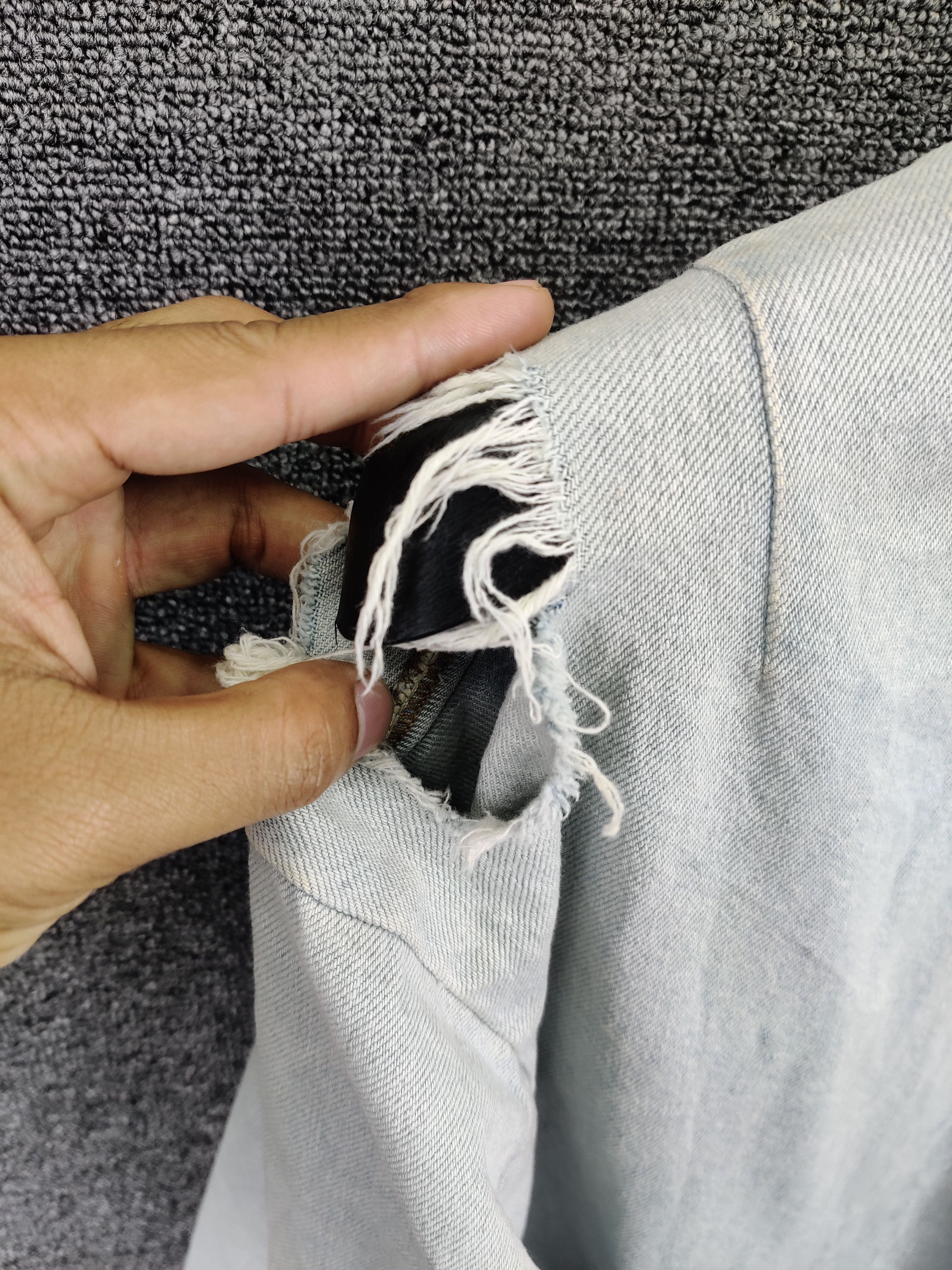 Zara Thrashed Zara Man Distressed Denim Jacket Size US M / EU 48-50 / 2 - 12 Thumbnail