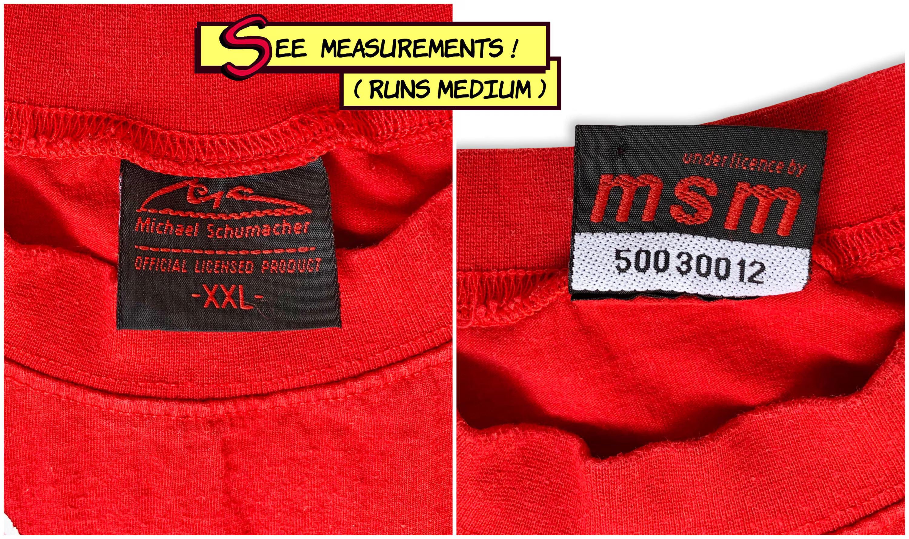 Ferrari Vintage 2003 MICHAEL SCHUMACHER T shirt Y2K F1 Ferrari Tee Size US M / EU 48-50 / 2 - 7 Thumbnail