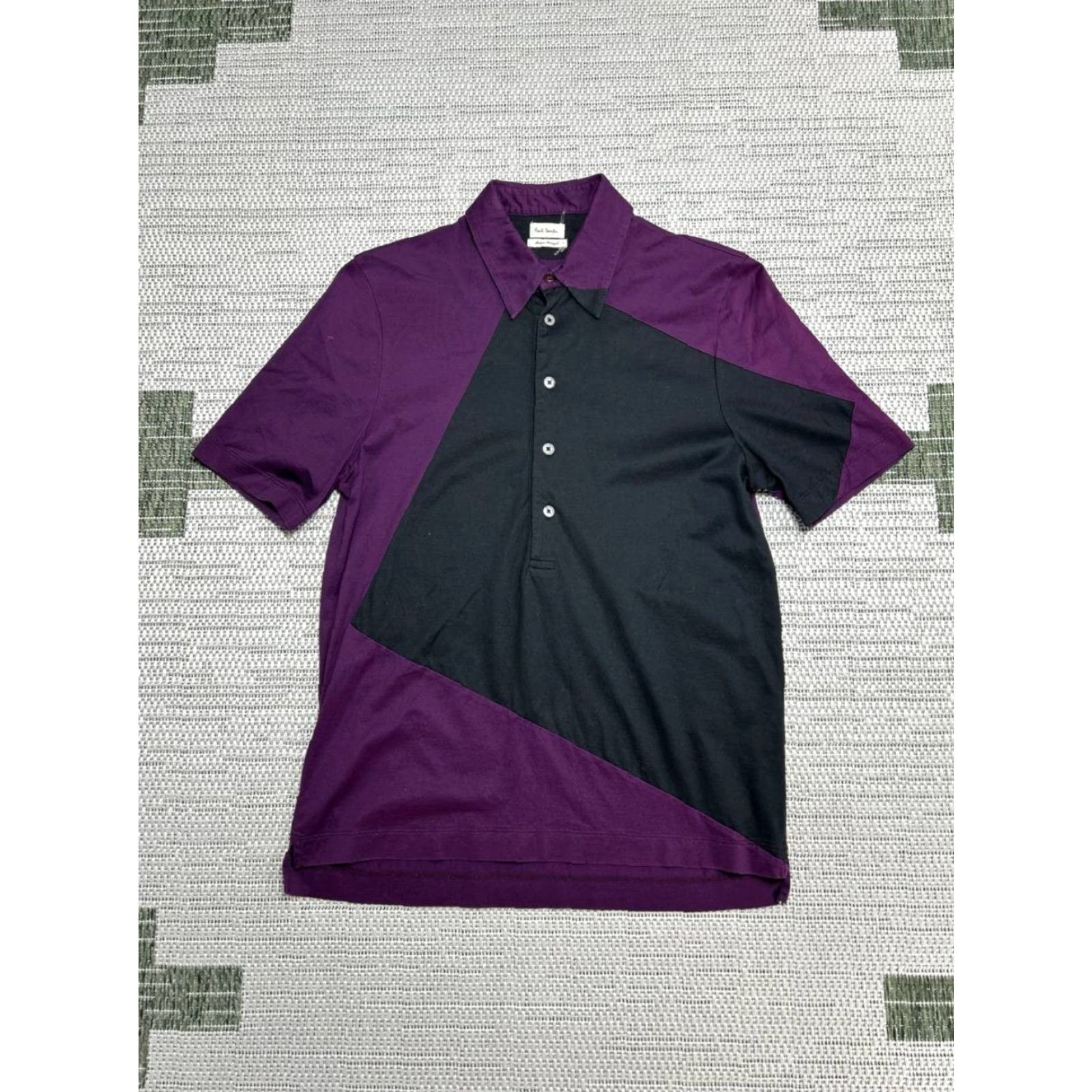 Paul Smith Paul Smith Polo Shirt Mens Small Multicolor Cotton Colorblock Button Up Collared Shirt Size US S / EU 44-46 / 1 - 2 Thumbnail
