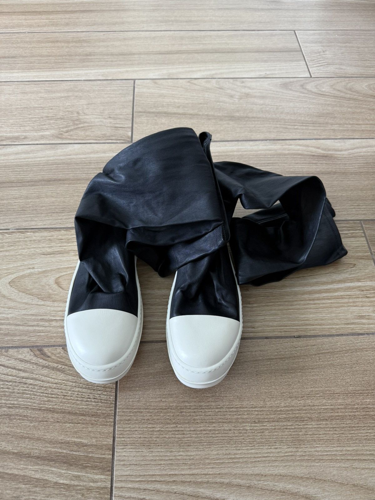 Rick Owens Rick Owen’s Knee High Stocking Boots Size US 11 / IT 41 - 3 Thumbnail