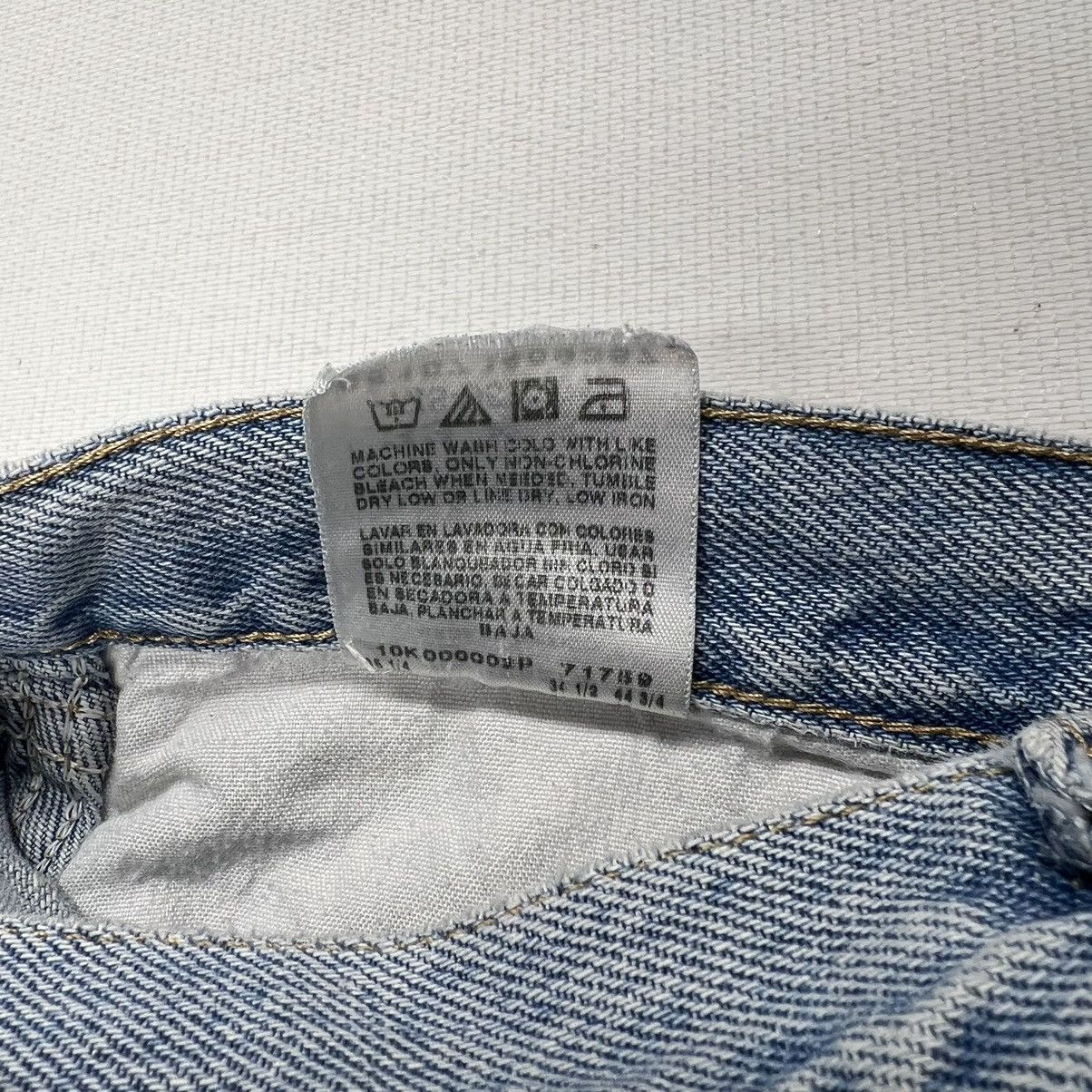 Vintage × Wrangler Wrangler Jeans Blue Straight Ripped Faded Denim Worn Y2K Size US 33 - 11 Thumbnail