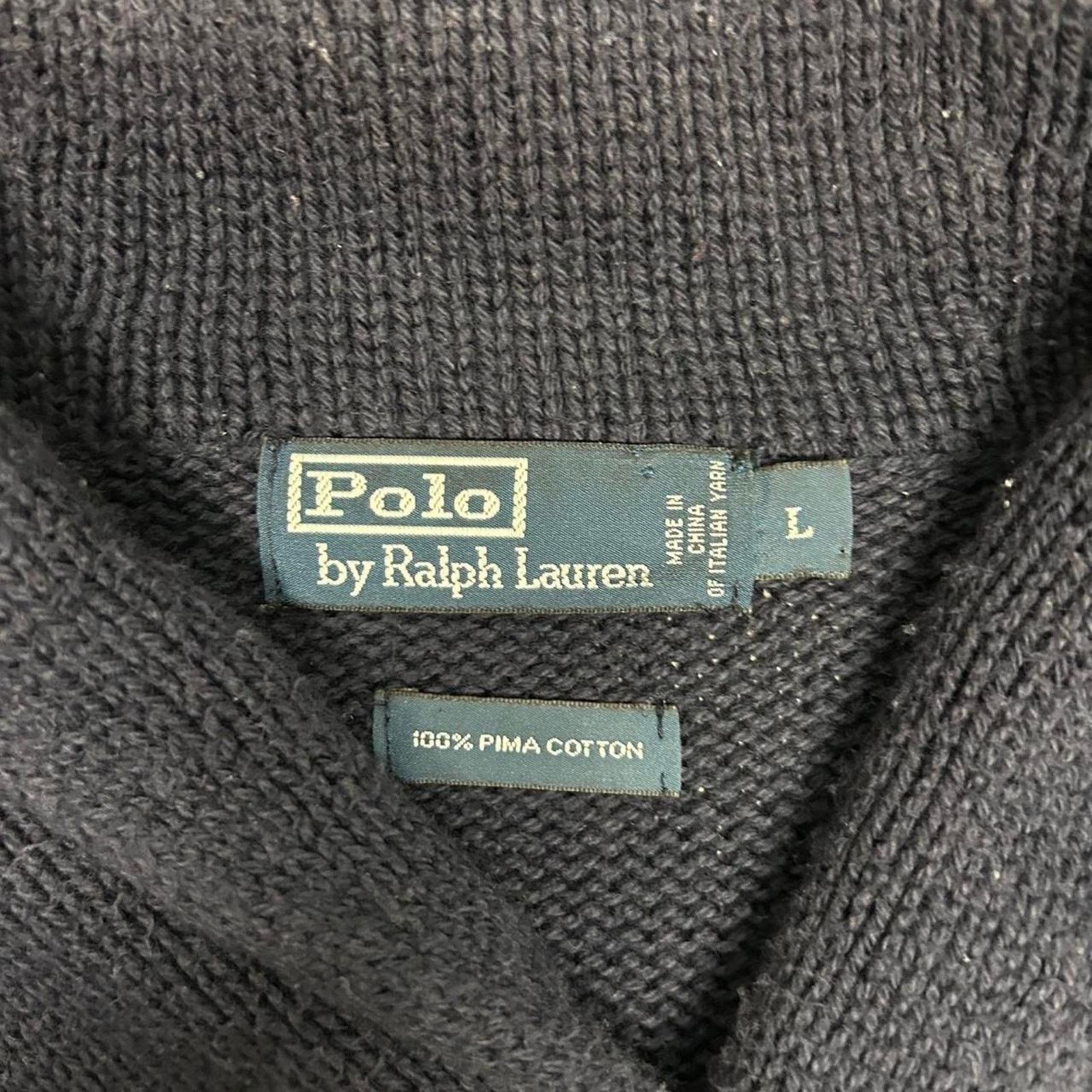 Ralph Lauren VTG Navy Ralph Lauren sweater Size US L / EU 52-54 / 3 - 3 Thumbnail