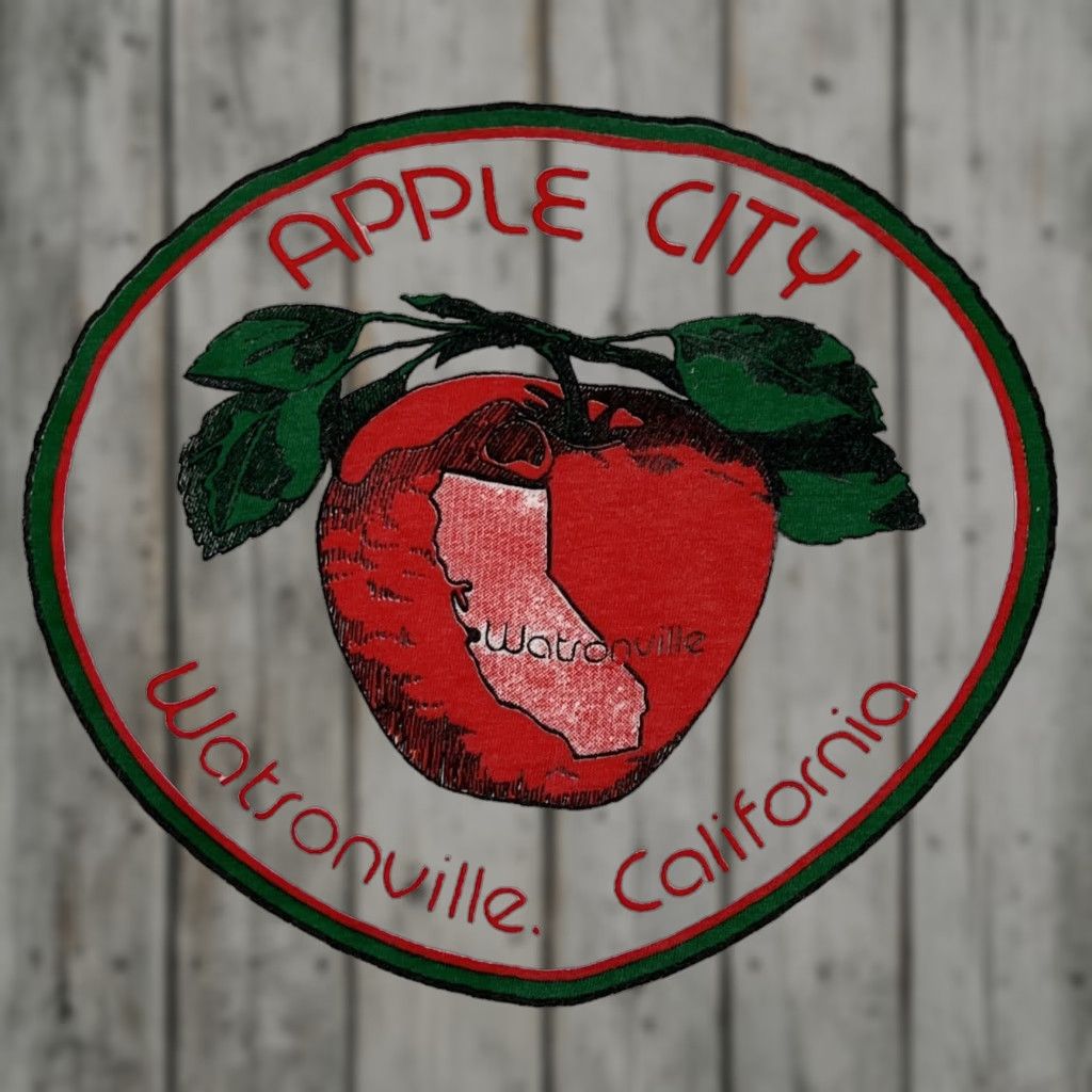 Apple VINTAGE 1980s Unisex Cotton Graphic T-Shirt XL White Apple City Watsonville California Short Sleeve Unbranded Summer Clothing Size US XL / EU 56 / 4 - 1 Thumbnail
