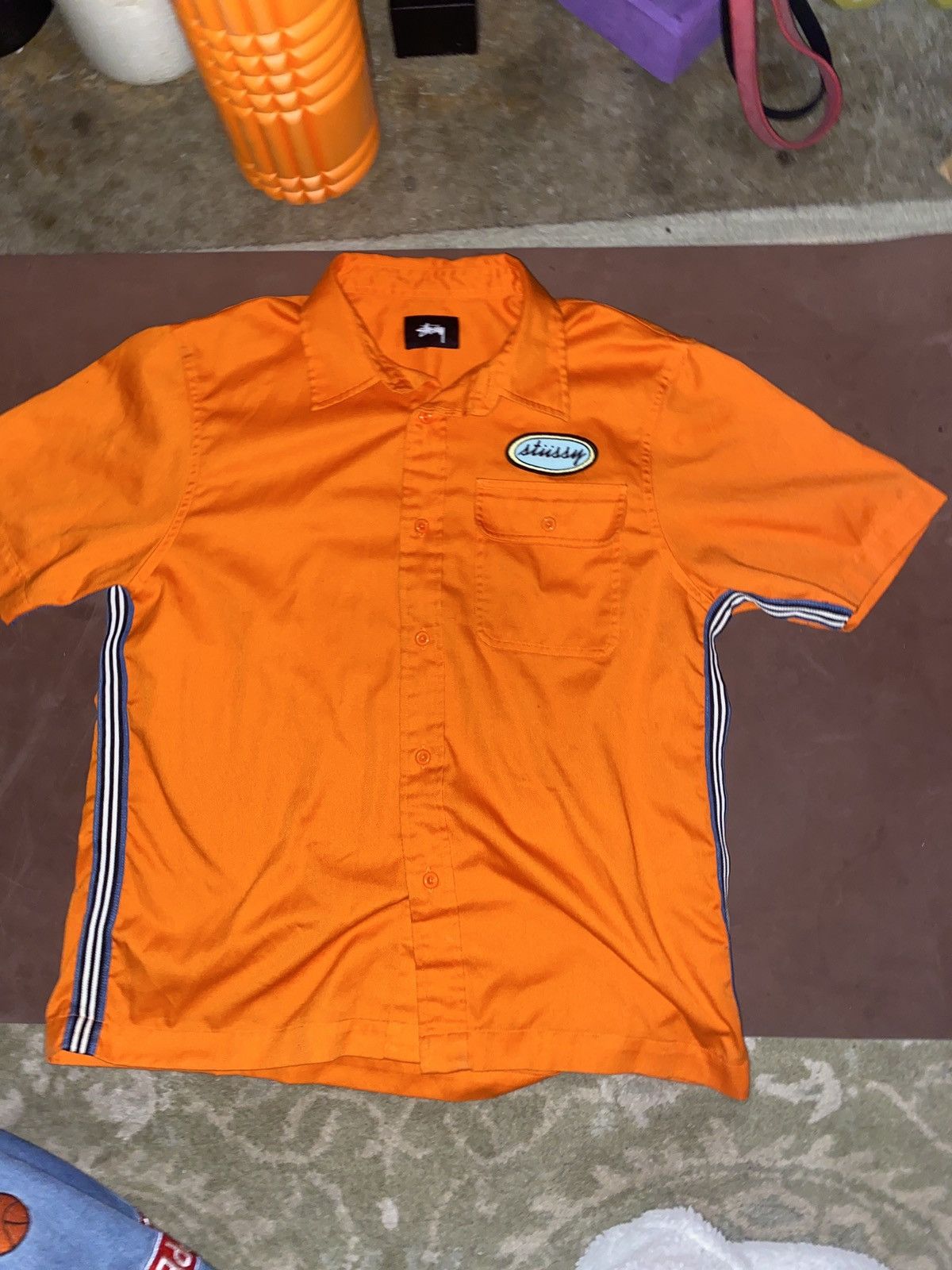 Stussy Orange Stussy Button Up Size US L / EU 52-54 / 3 - 1 Thumbnail