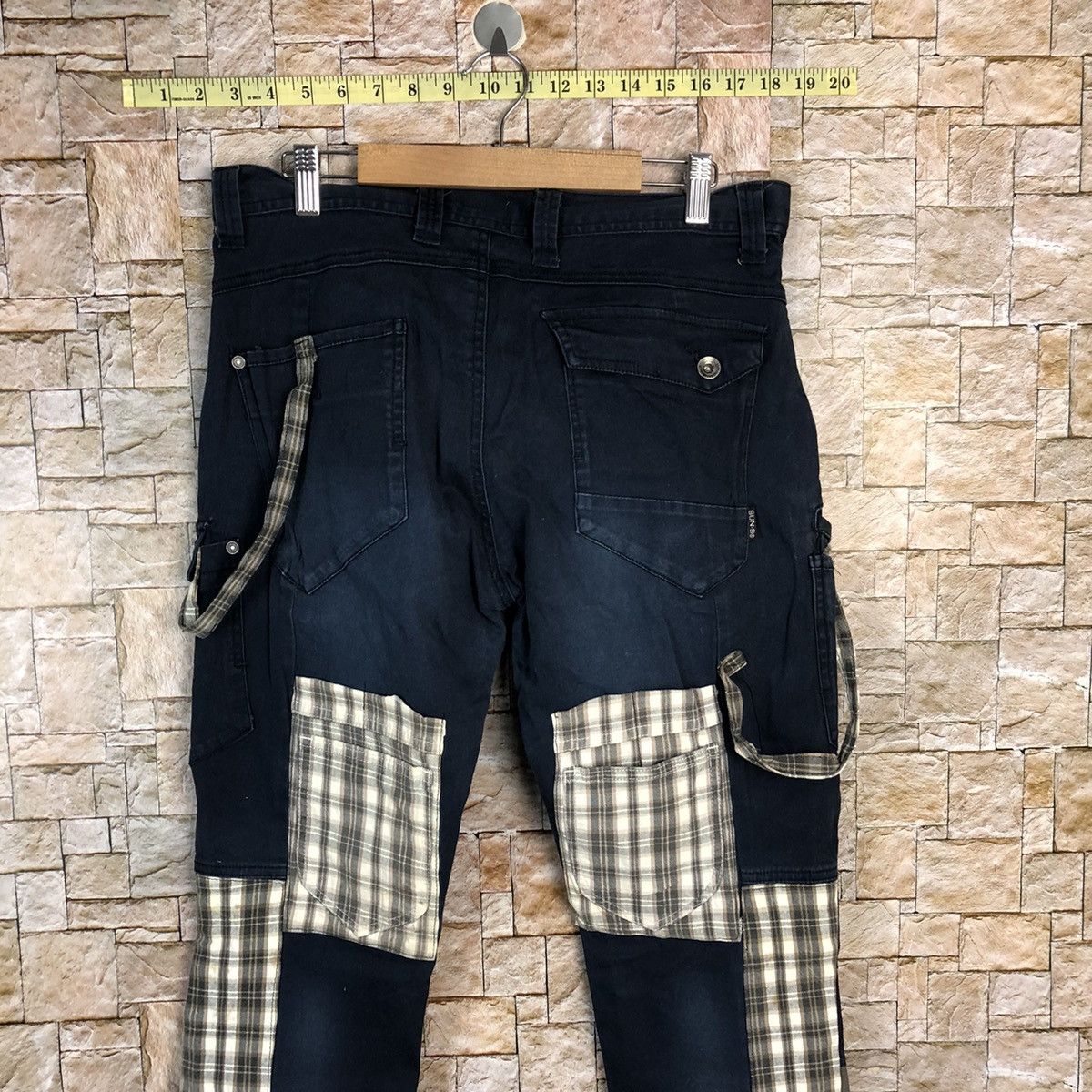 Japanese Brand DL Japanese Custom D.Blue Cargo Multipocket Pants #A354 Size US 31 - 18 Thumbnail