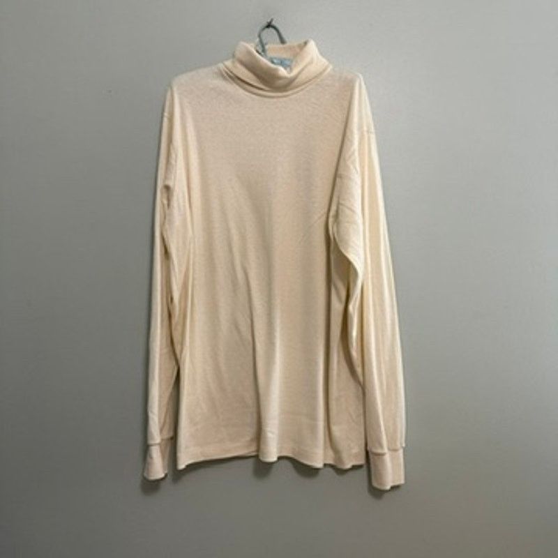 L.L. Bean Vintage L L Bean cream turtleneck size XL Size US XL / EU 56 / 4 - 2 Thumbnail