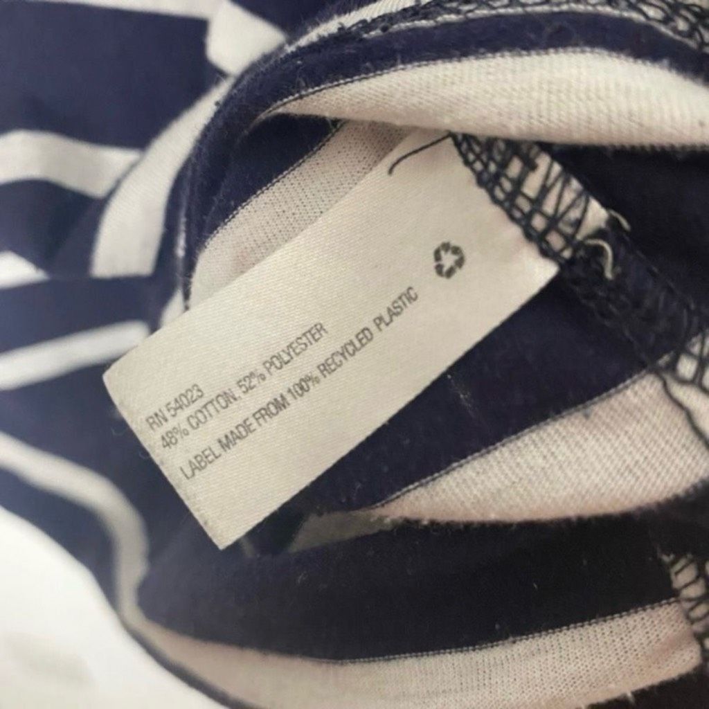 Gap GAP Striped V-Neck Tee Shirt Women’s XS Navy White with Grey Size XS / US 0-2 / IT 36-38 - 5 Thumbnail