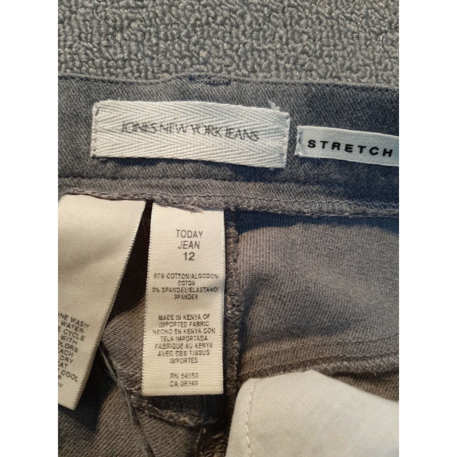 Vintage INC International Concepts, Size 12 Wide Leg Dress Pants Womens Gray Size 34" / US 12 / IT 48 - 4 Thumbnail