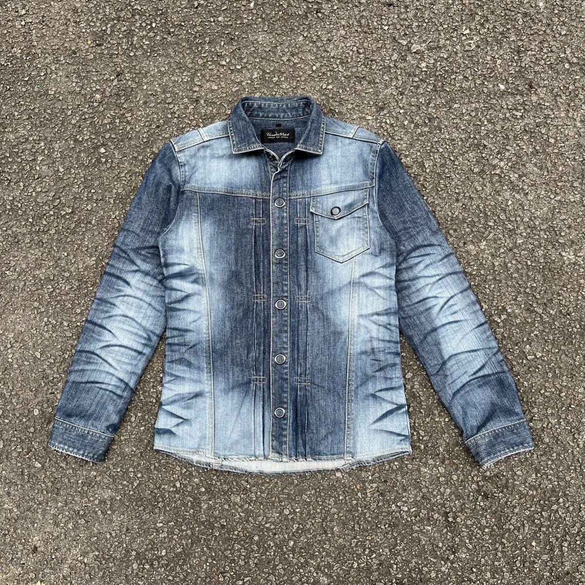 Tornado Mart RARE‼️Vintage Japanese Tornado Mart Denim Jacket Clawmark Size US L / EU 52-54 / 3 - 1 Thumbnail