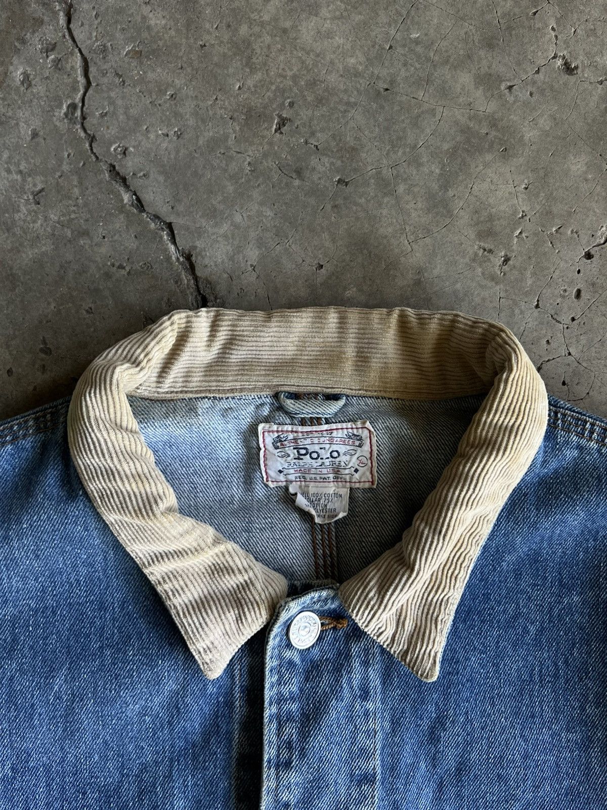 Polo Ralph Lauren Kanye West Sample Reference Polo Ralph Lauren Denim Jacket Size US L / EU 52-54 / 3 - 4 Thumbnail