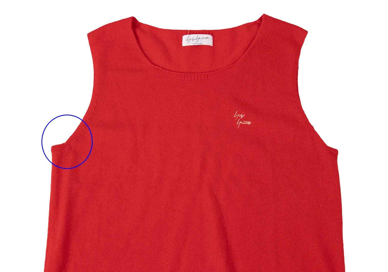 Yohji Yamamoto Yohji Yamamoto Logo Embroidered Cashmere Knit Vest Size US S / EU 44-46 / 1 - 2 Thumbnail