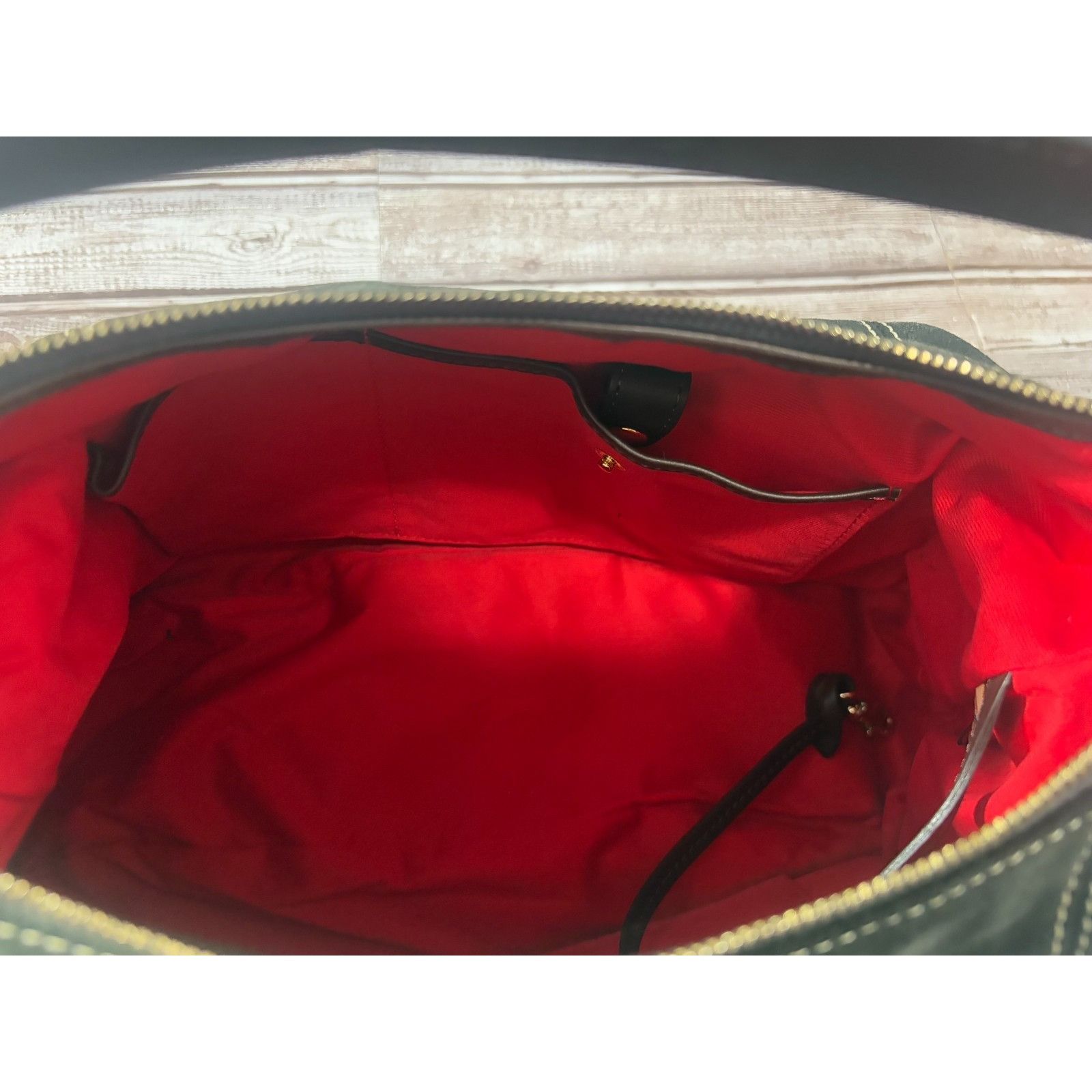 Dooney & Bourke DOONEY & BOURKE Suede leather satchel purse bag color green Size ONE SIZE - 8 Thumbnail