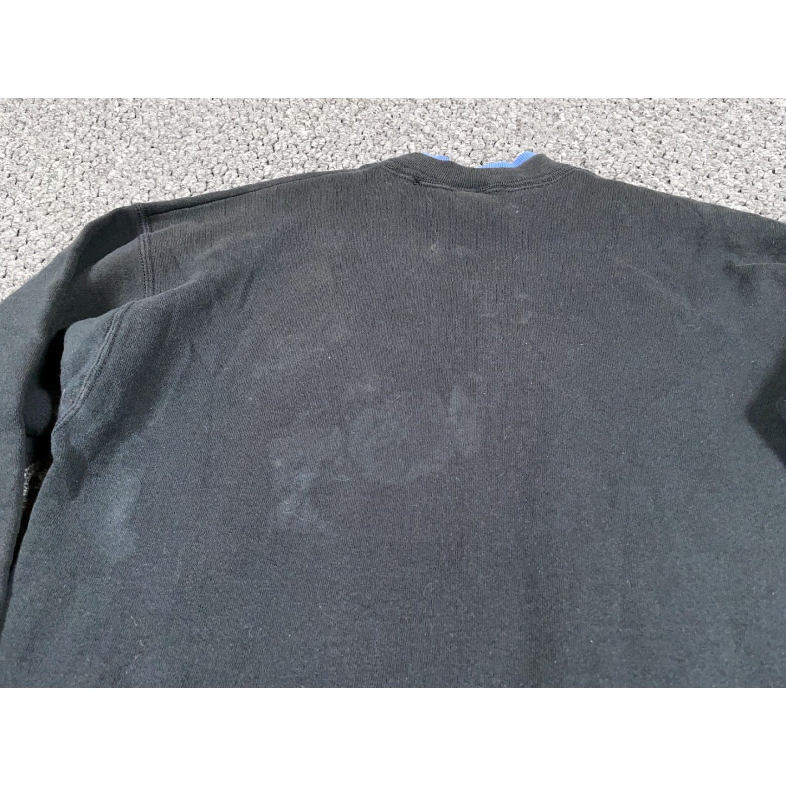 Vintage VINTAGE Women's Mock Neck Sweatshirt Adult Large Black Blue Tree Print 90s Hipster Size L / US 10 / IT 46 - 5 Thumbnail