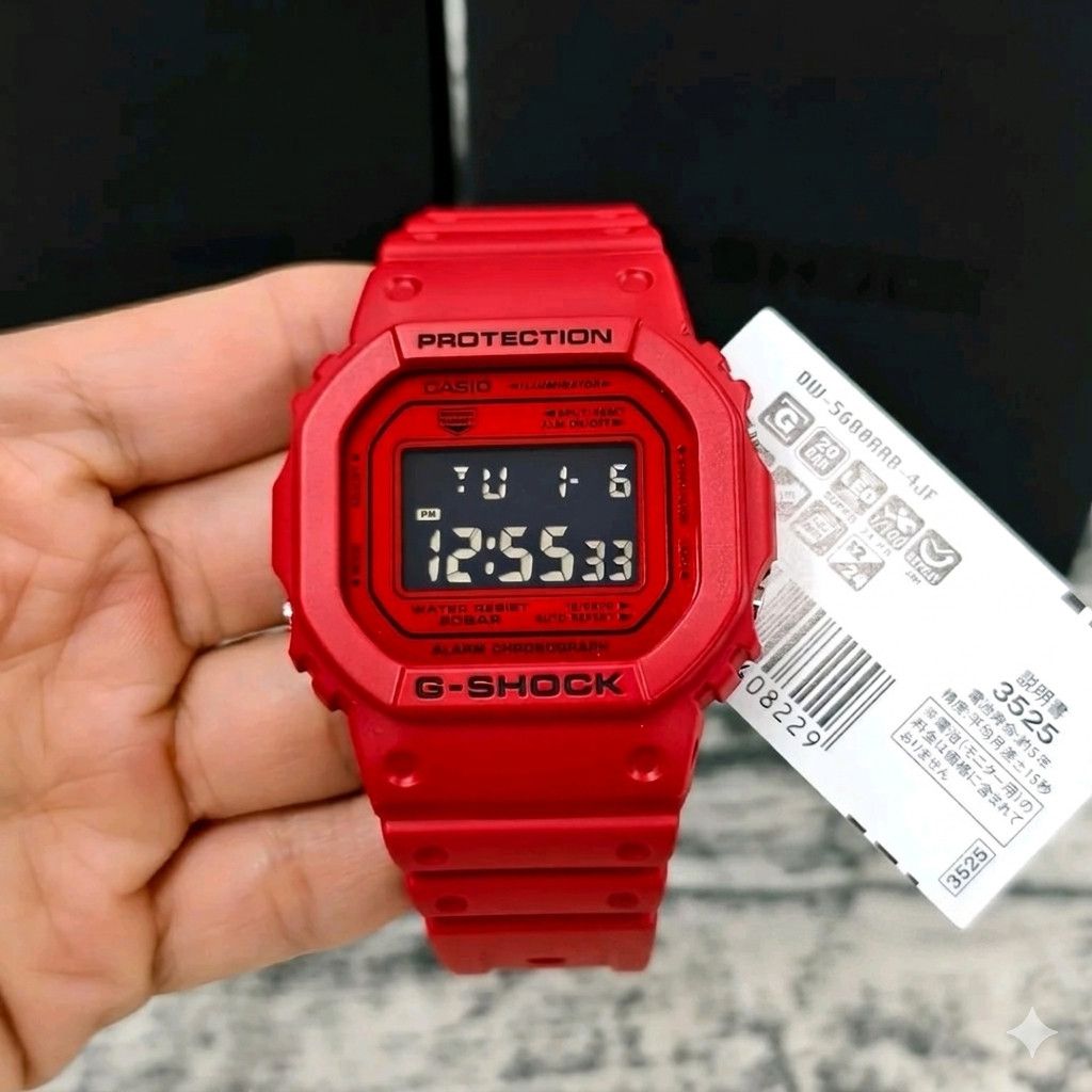Casio Casio G-Shock DW-5600RRB-4 Iconic Red Digital Watch NEW Size ONE SIZE - 1 Thumbnail