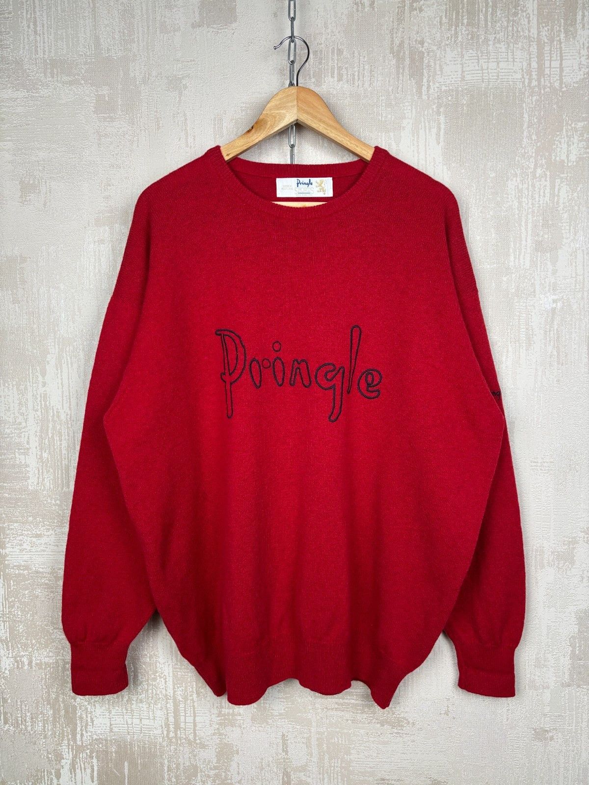 Pringle Of Scotland Vintage Pringle Sports Made Scotland Wool Crew Neck Sweater Size US XL / EU 56 / 4 - 2 Thumbnail