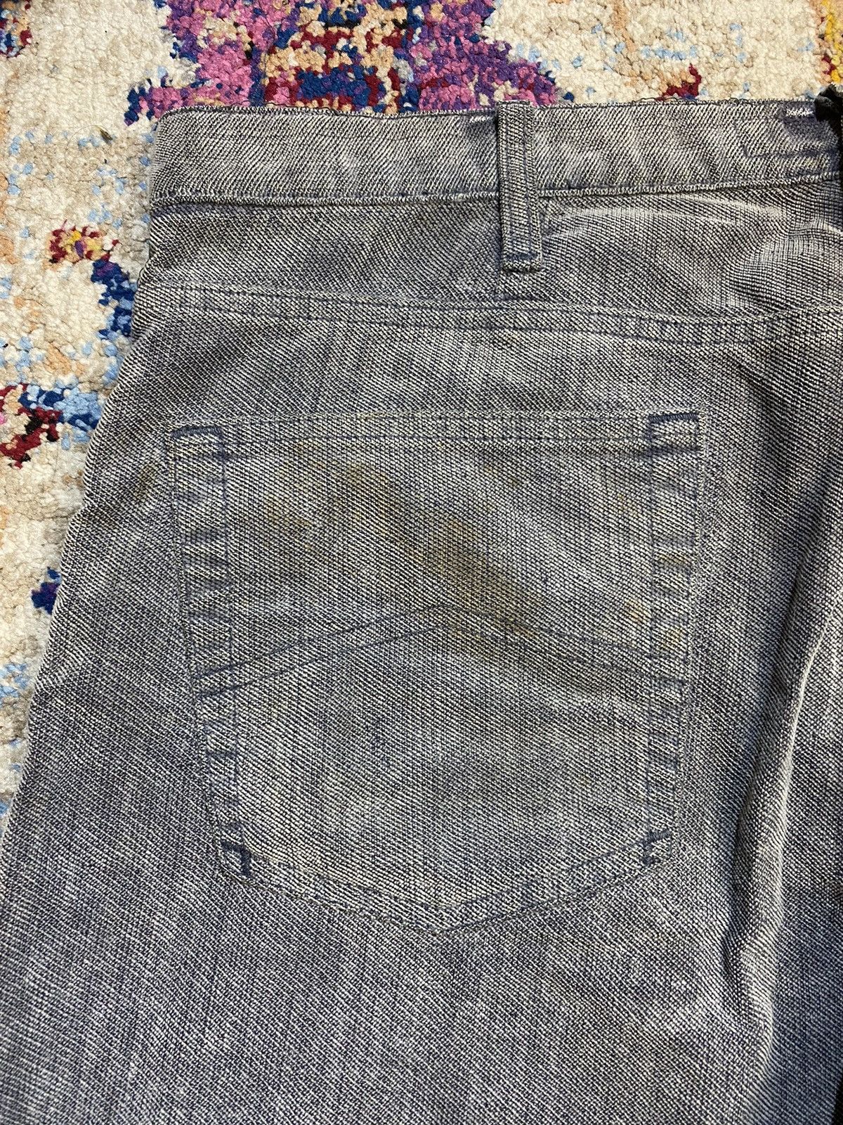 Giorgio Armani Giorgio Armani Fiocchi Snaps Grey Cotton Denim Jeans W36 Size US 36 / EU 52 - 16 Thumbnail