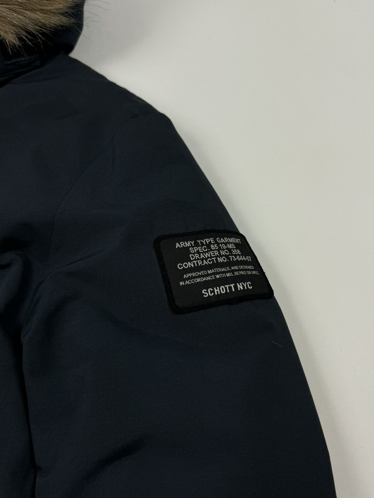 Schott Schott NYC Army Tupe Garment Down Winter Parka Jacket Size US S / EU 44-46 / 1 - 8 Thumbnail