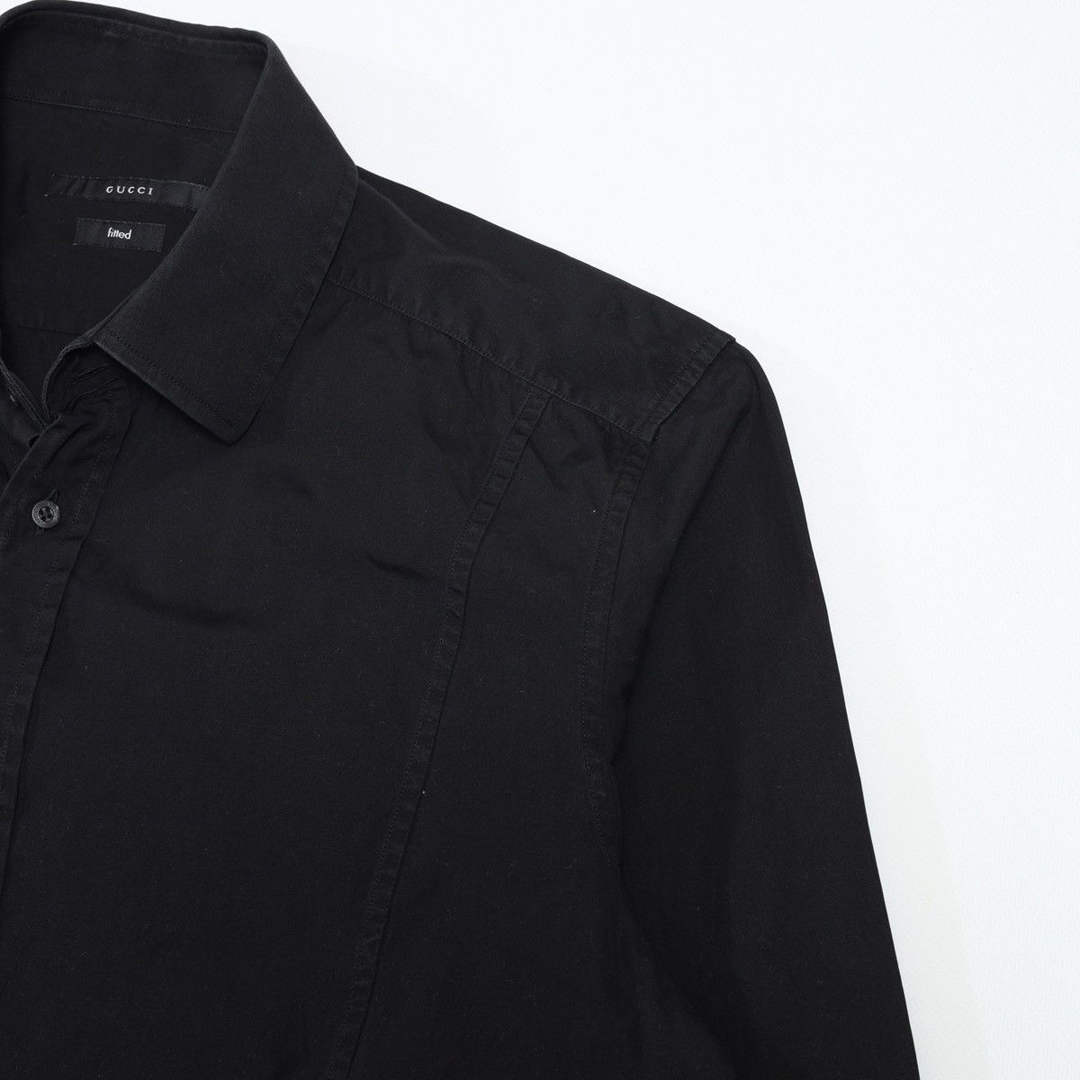 Gucci Gucci Cotton Black Shirt Size US L / EU 52-54 / 3 - 6 Thumbnail