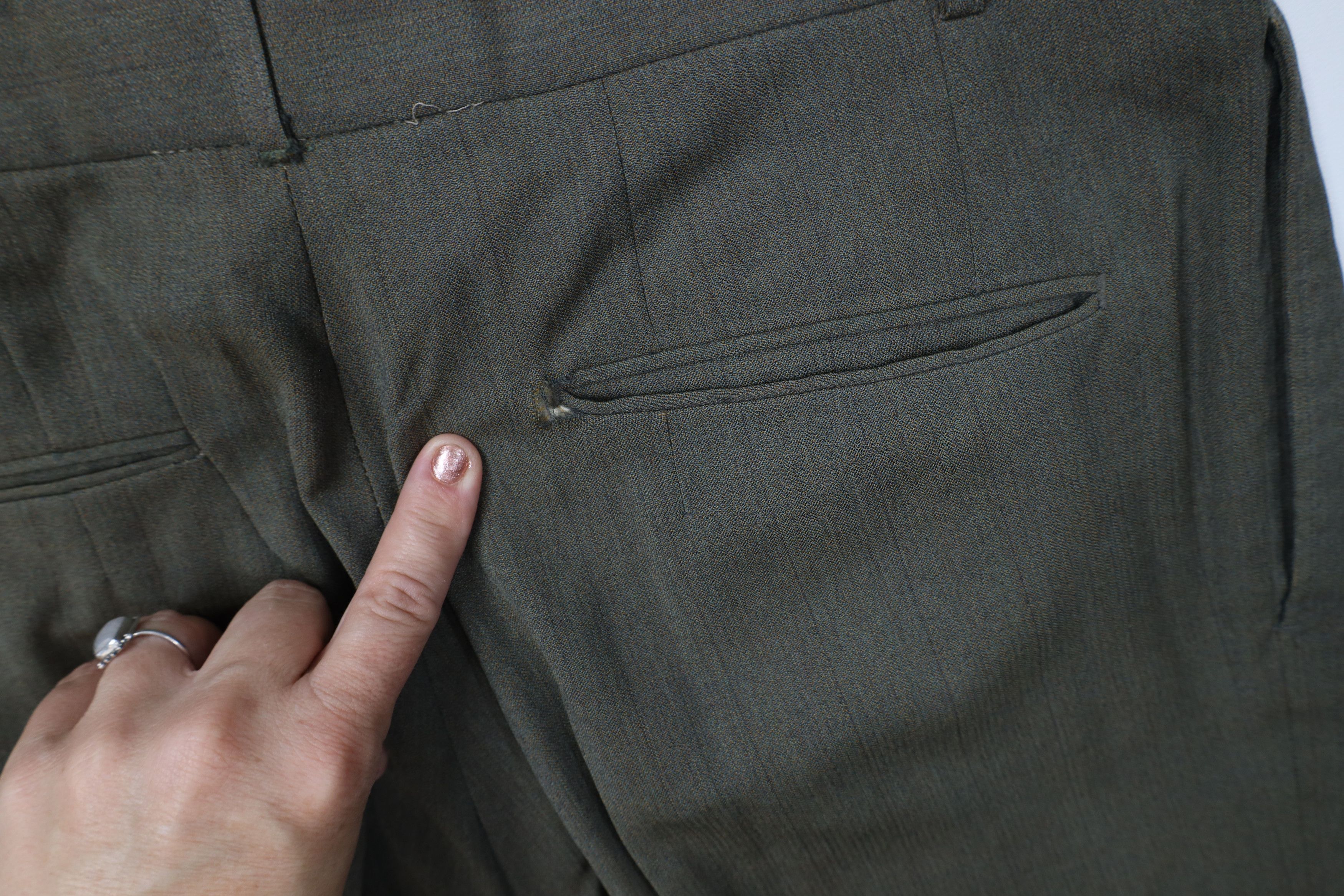 Vintage Vintage 70s Streetwear Wool Blend Wide Leg Chino Pants Size US 34 / EU 50 - 11 Thumbnail
