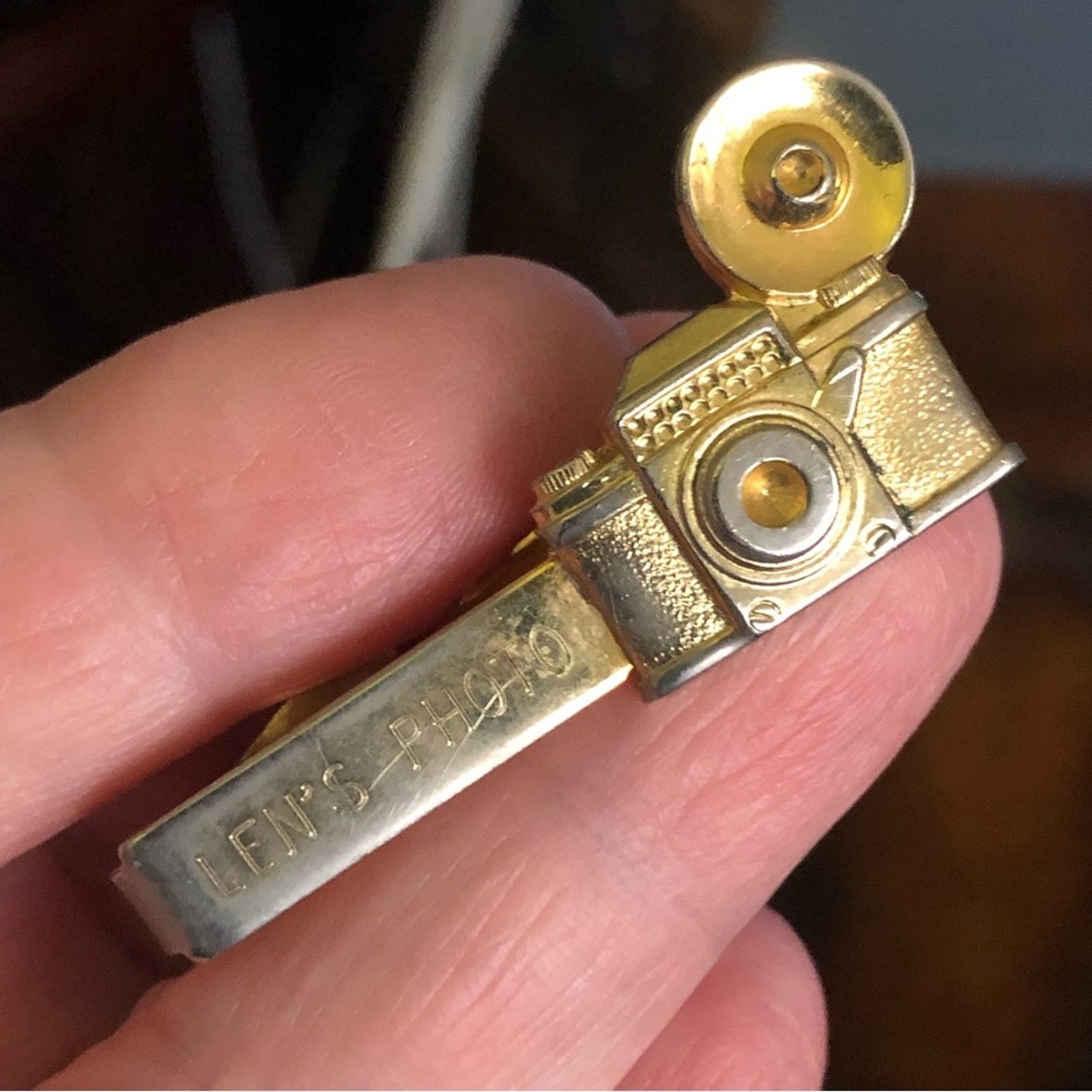 Vintage Vintage men’s gold plated Len’s Photo tie bar Size ONE SIZE - 1 Thumbnail