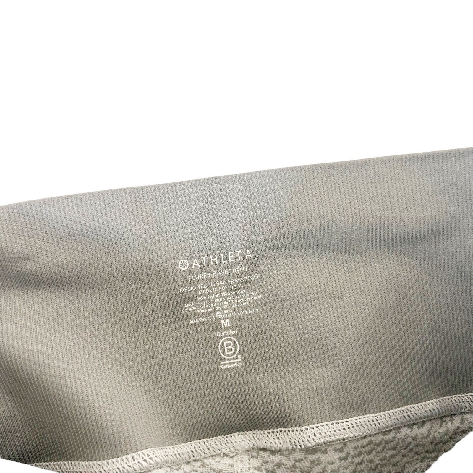 Athleta Athleta Gray Flurry Base Tight Leggings Sz M Size 30" / US 8 / IT 44 - 3 Thumbnail